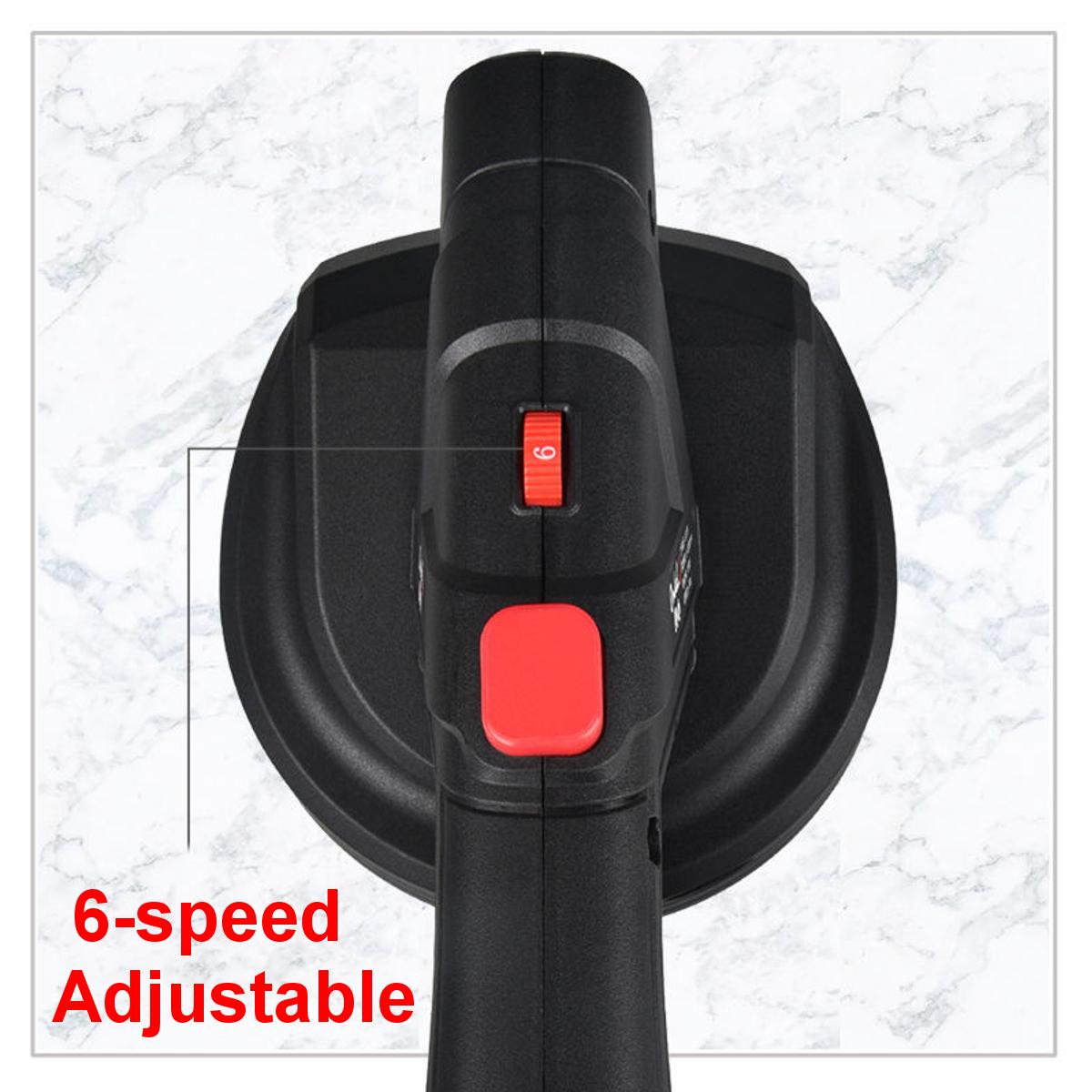 600W 1500mAh Electric Tiling Machine Strong Adsorption 6 Speeds Vibration Tile Tiler W/ 1/2 Battery