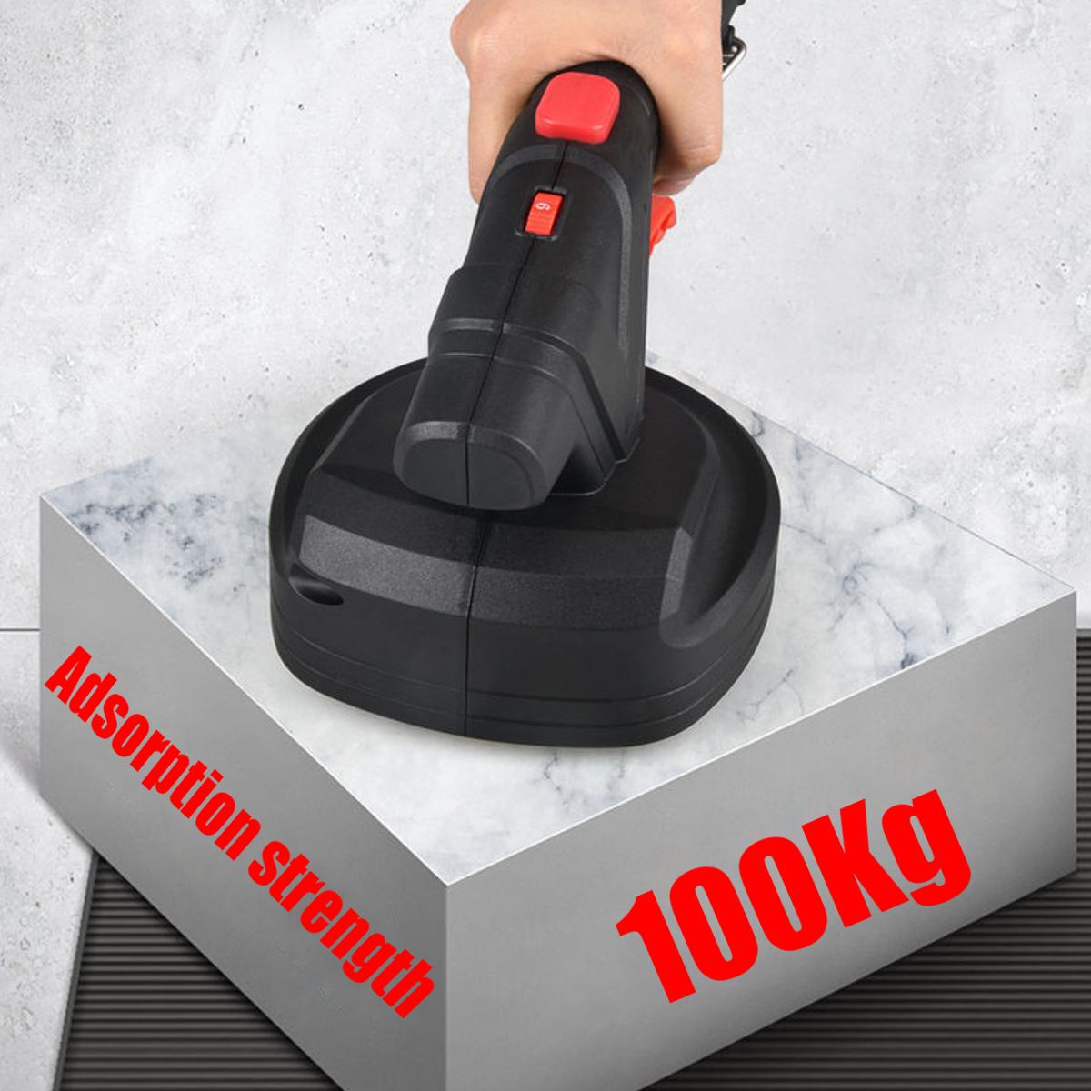 600W 1500mAh Electric Tiling Machine Strong Adsorption 6 Speeds Vibration Tile Tiler W/ 1/2 Battery