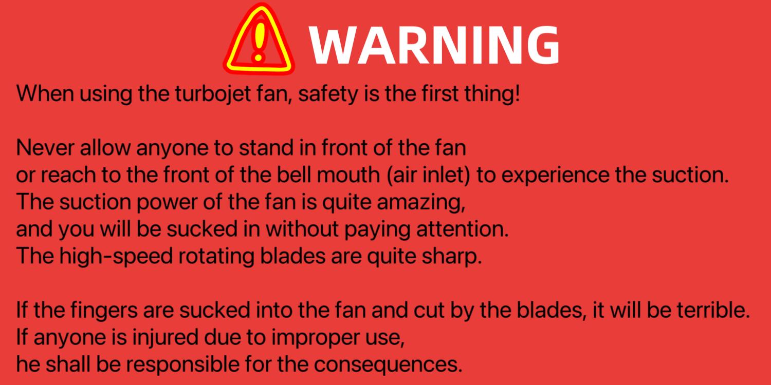 70mm Super Size Ducted Motor Violent Fan Turbo Fan Xt60 Interface Thrust 3300g