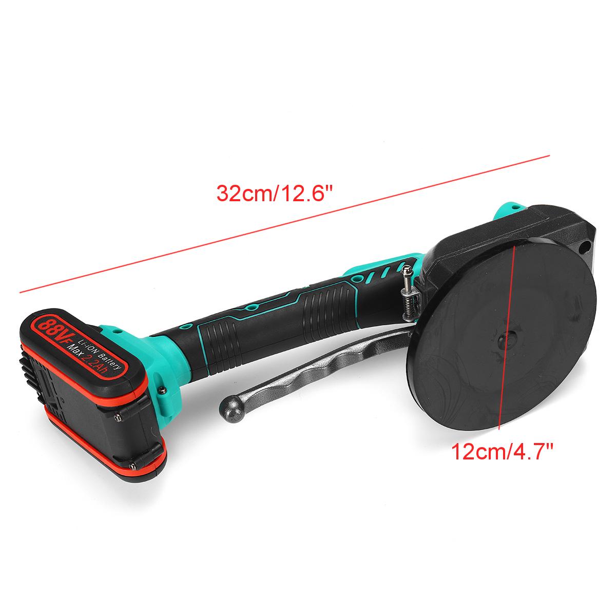 88VF 6 Speed Tile Tiling Machine Vibrator Suction LED Light For 120x120cm Ceramic Floor W/ 2pcs Battery