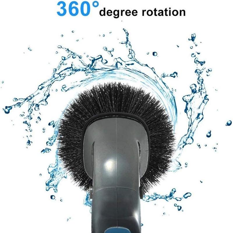 All in 1 Muscle Electrical Cleaning Brush Scrubber Cordless Bathroom Shower Tile+4 Heads