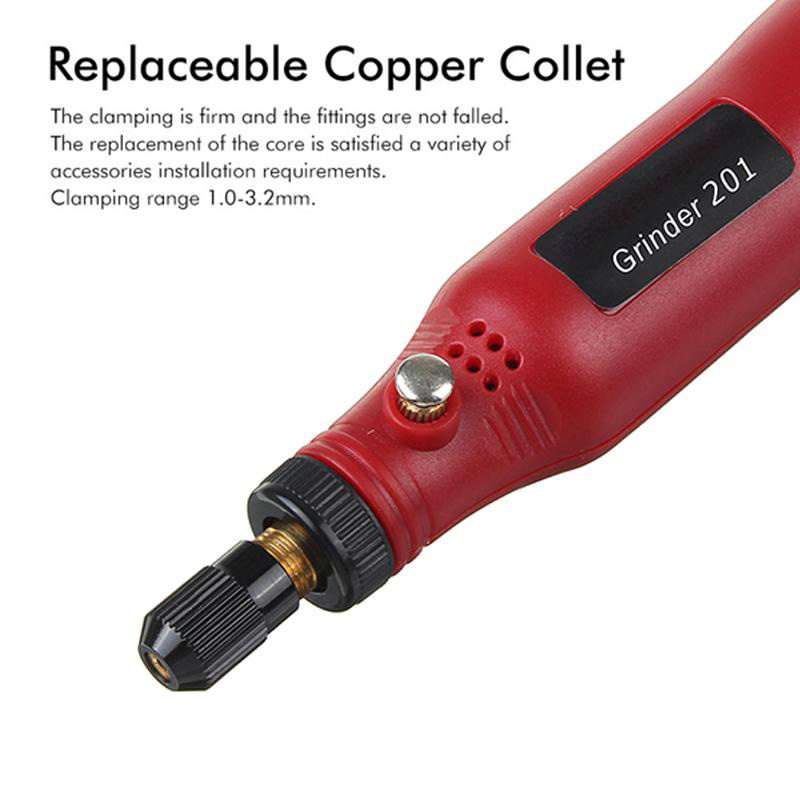 DC 5V 10W Mini Electric Rotary Tools 5000-15000rpm Cordless Drill Grinder Pen Engraving Sander Kit