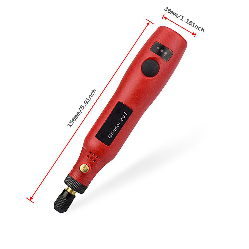 DC 5V 10W Mini Electric Rotary Tools 5000-15000rpm Cordless Drill Grinder Pen Engraving Sander Kit