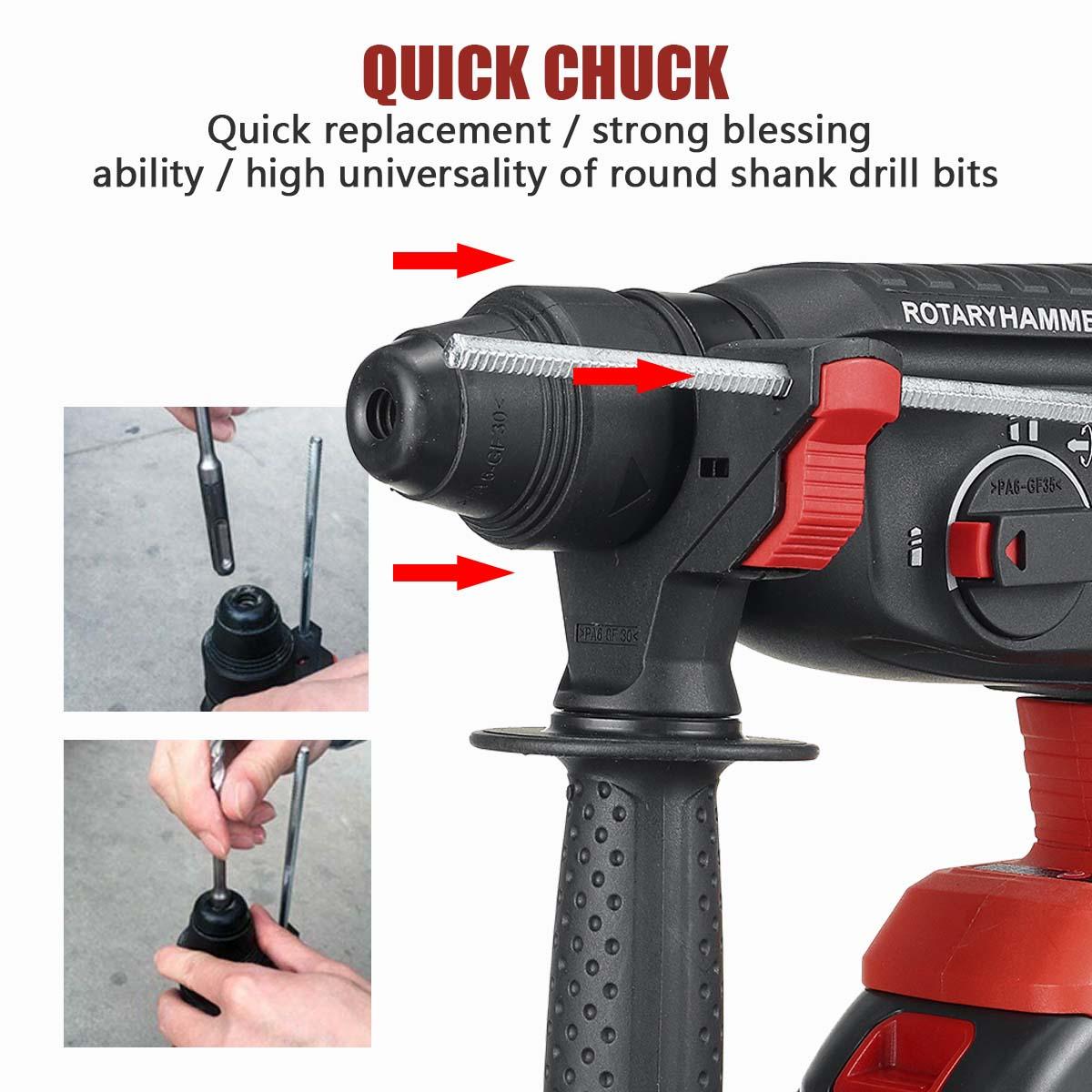 588VF Cordless Brushless Rechargeable Electric Hammer Electric Drill Household W/1pc/2pcs Battery EU/US Plug Fit MakitaBattery