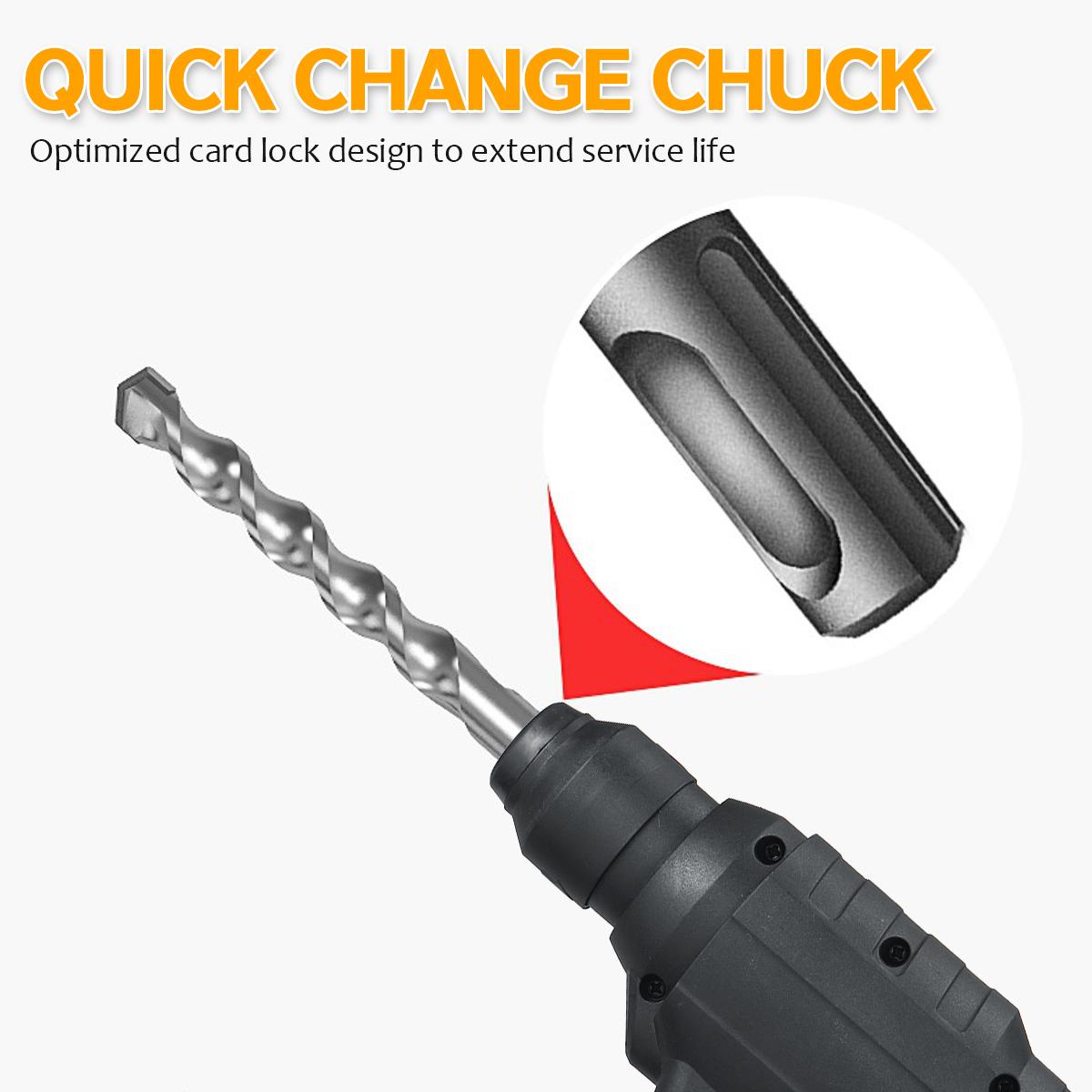 Cordless Rotary Hammer Rechargeable Electric Hammer Impact Drill Power Tool W/ None/1/2 Battery For Makita