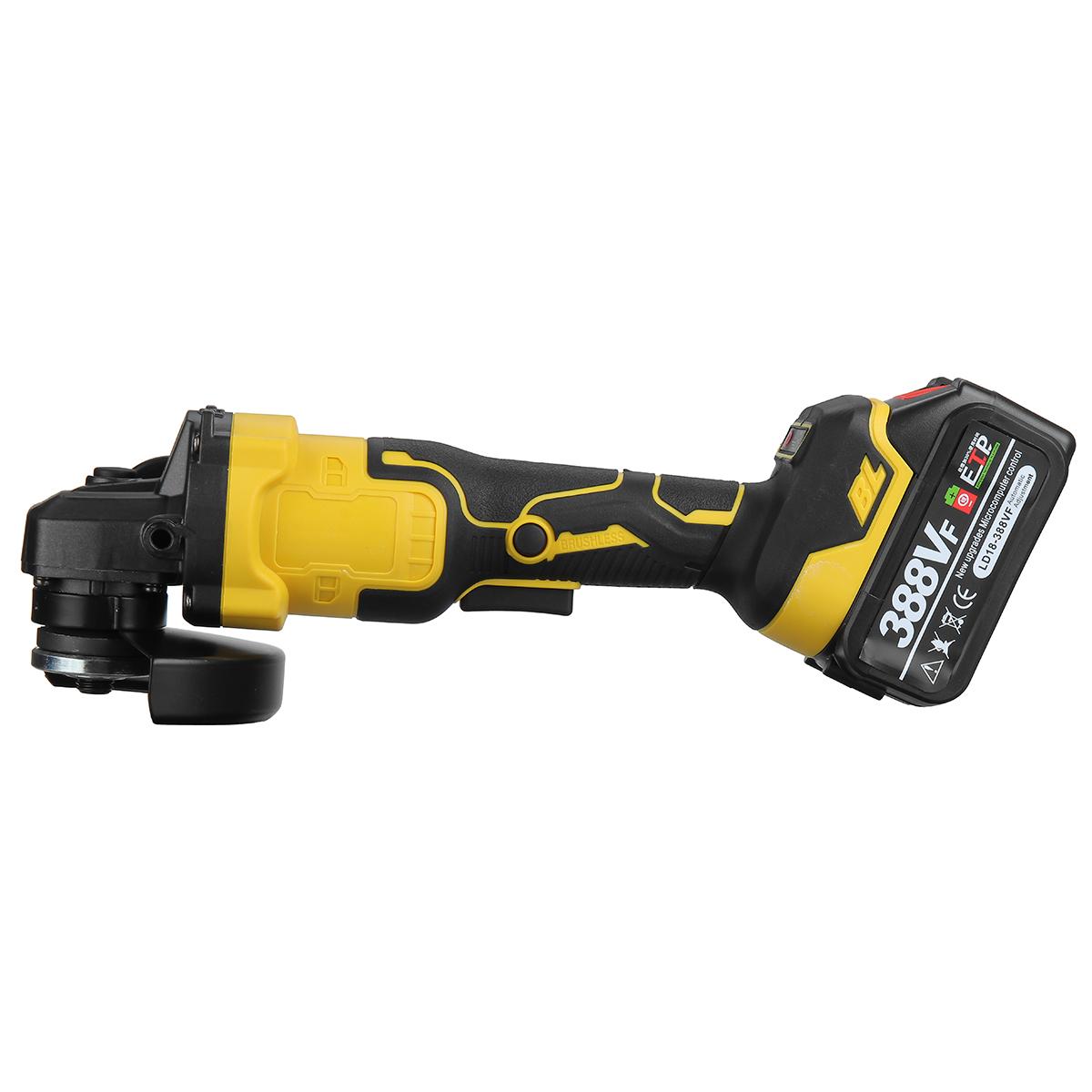 Socoje 388VF 1280W 8500rpm 3 gears 125mm Brushless Lithium Electric Angle Grinder for Makiita 18V Battery