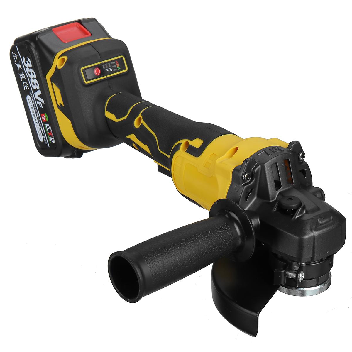 Socoje 388VF 1280W 8500rpm 3 gears 125mm Brushless Lithium Electric Angle Grinder for Makiita 18V Battery