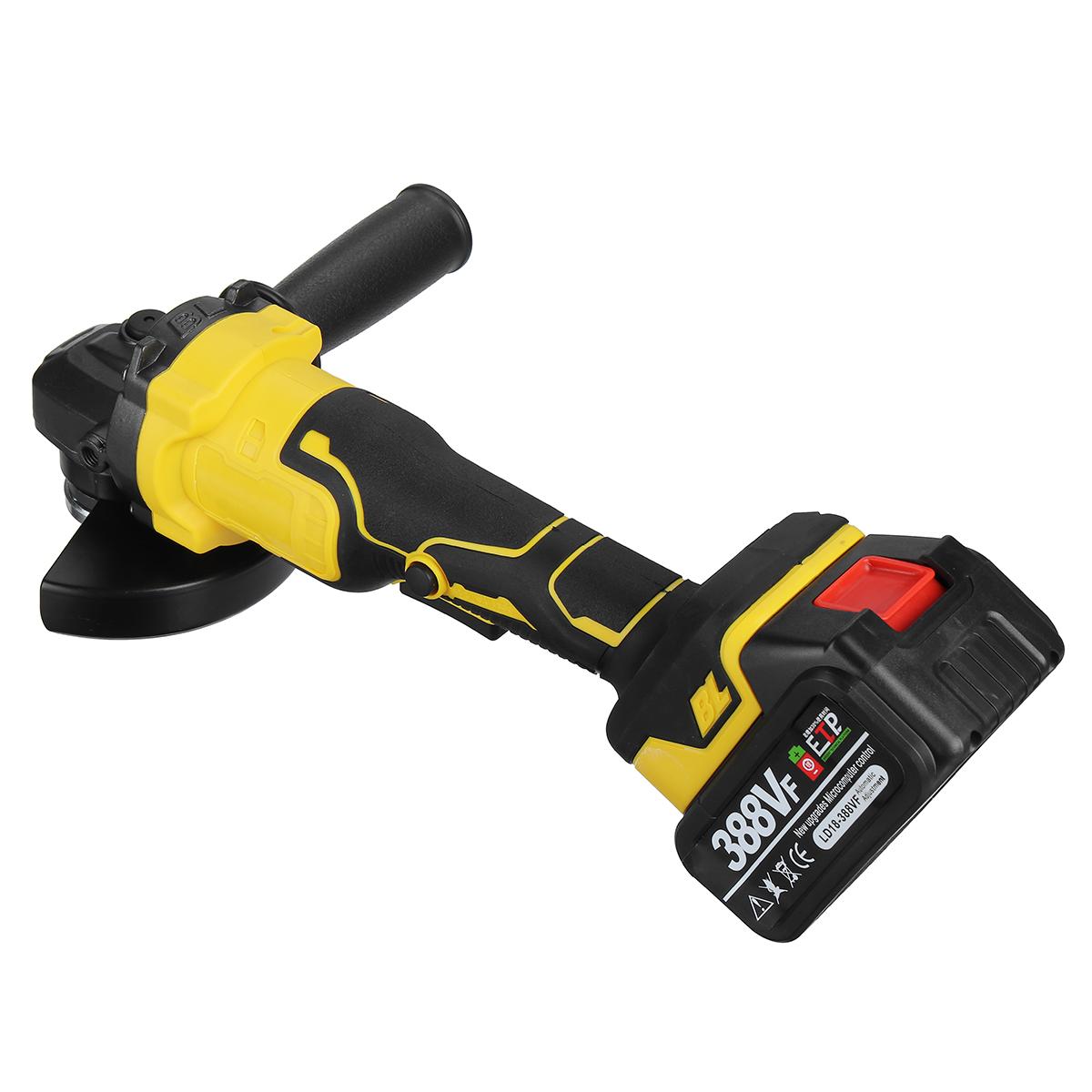 Socoje 388VF 1280W 8500rpm 3 gears 125mm Brushless Lithium Electric Angle Grinder for Makiita 18V Battery