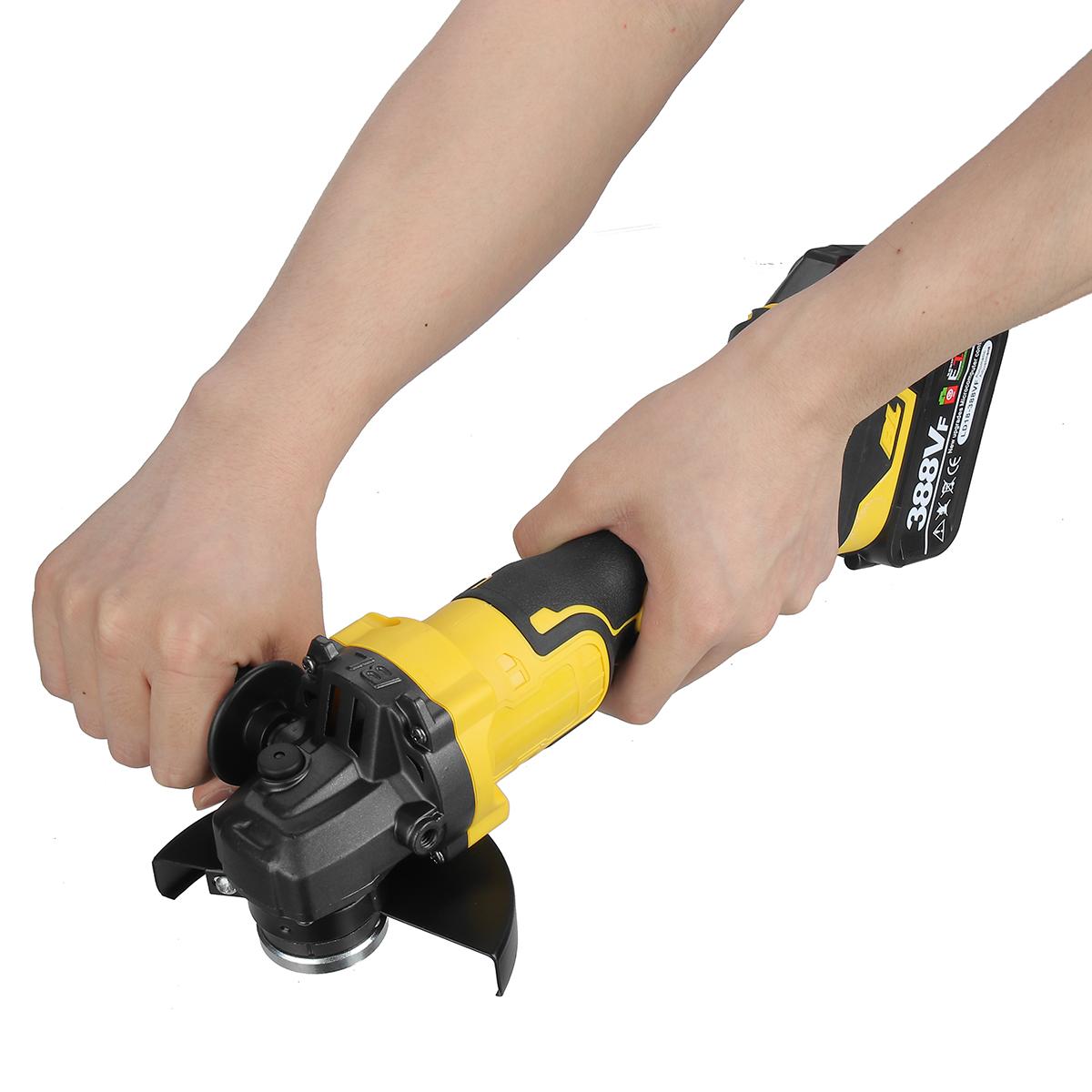 Socoje 388VF 1280W 8500rpm 3 gears 125mm Brushless Lithium Electric Angle Grinder for Makiita 18V Battery