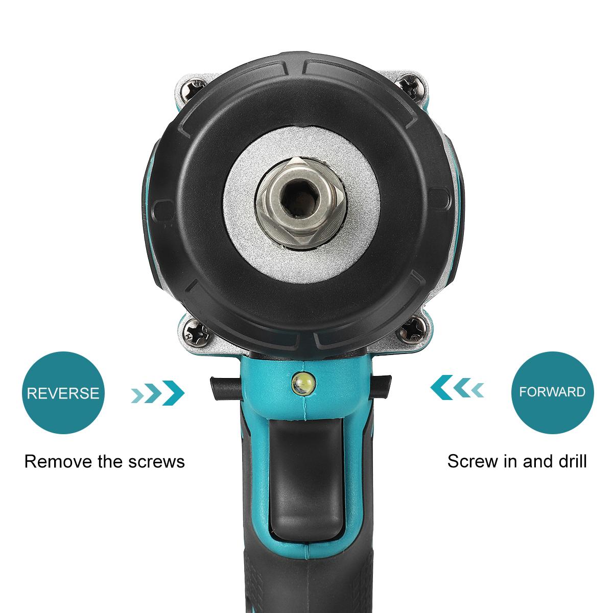 Socoje 588VF 420N.m 18V 1/2 Brushless Electric Impact Wrench With One/Two Battery
