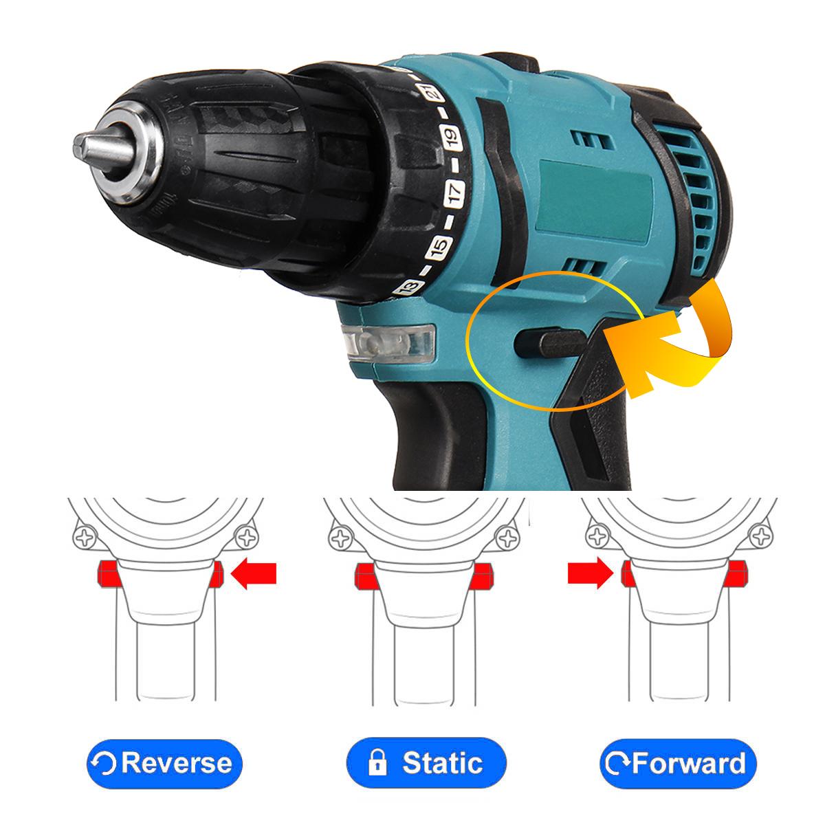 Socoje 80N.m 2000RPM Brushless Cordless Electric Impact Drill Hammer Electric Screwdriver Variable Speed for Makita18V Battery