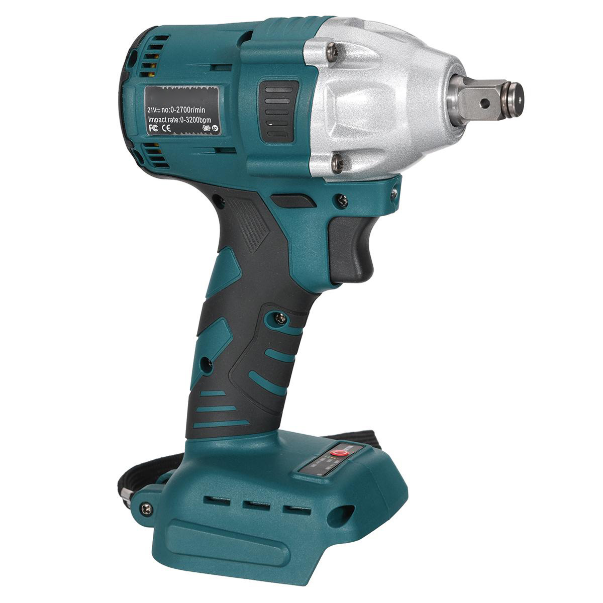 Brushless Electric Wrench 1/2 inch Drive 280N⋅m Torque 0-2700RPM Variable Speed Cordless Compatible with Mak 18V Battery Lightweight Design