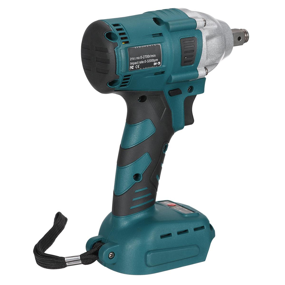 Brushless Electric Wrench 1/2 inch Drive 280N⋅m Torque 0-2700RPM Variable Speed Cordless Compatible with Mak 18V Battery Lightweight Design