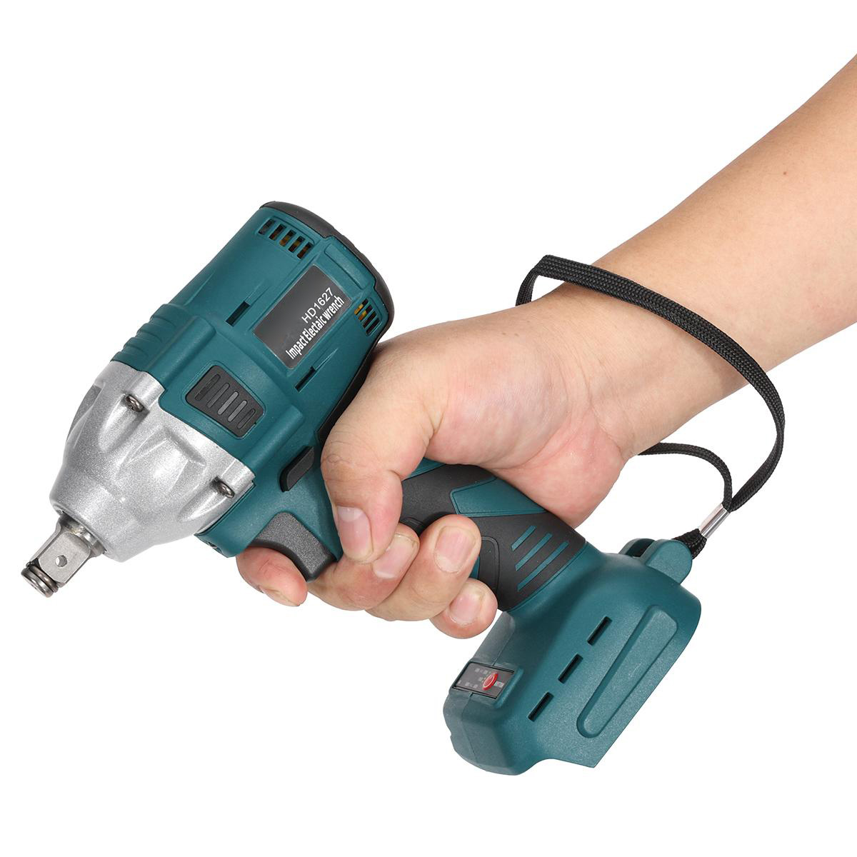 Brushless Electric Wrench 1/2 inch Drive 280N⋅m Torque 0-2700RPM Variable Speed Cordless Compatible with Mak 18V Battery Lightweight Design