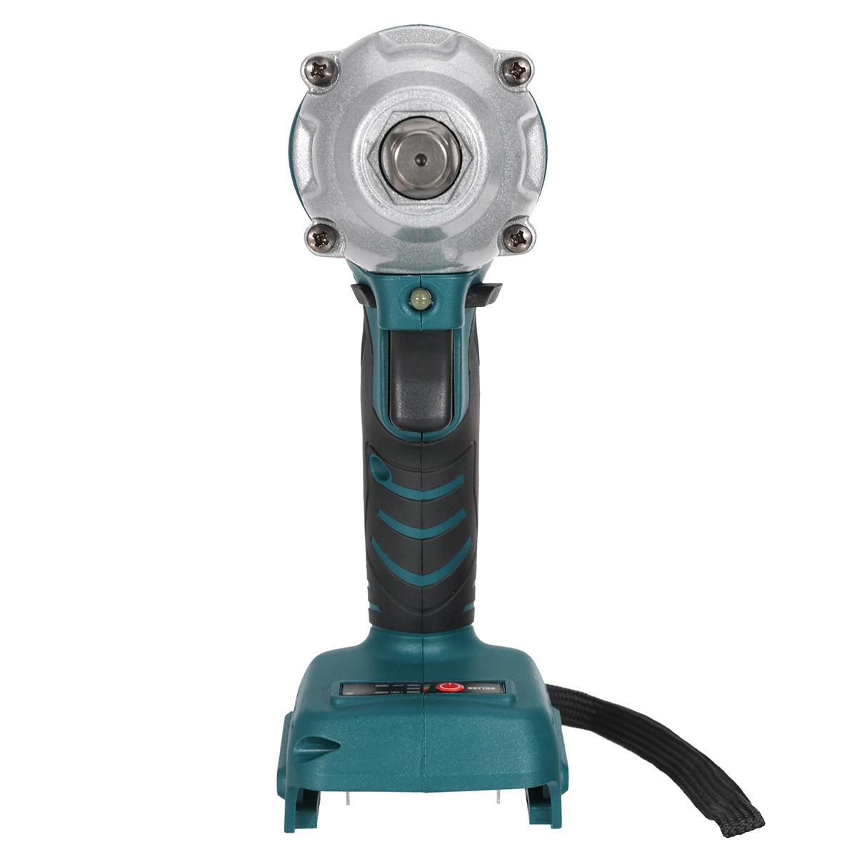 Brushless Electric Wrench 1/2 inch Drive 280N⋅m Torque 0-2700RPM Variable Speed Cordless Compatible with Mak 18V Battery Lightweight Design