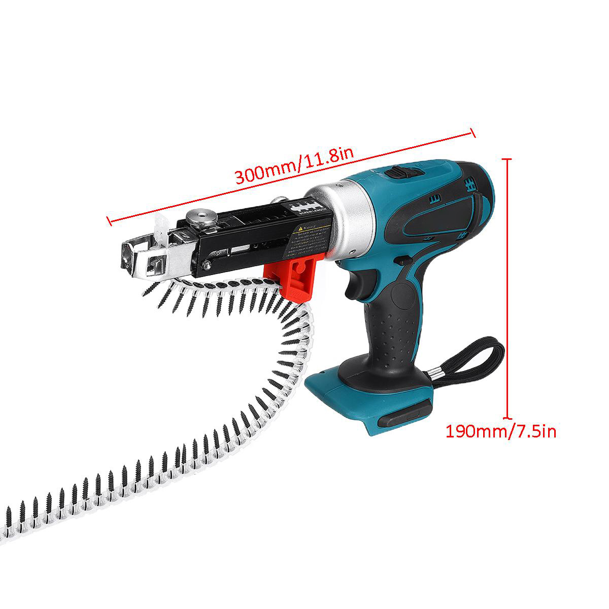 Socoje Rechargeable Automatic Nail Guns Electric Screwdriver For Makita 18V Battery Plasterboard Partition Walls Wooden Boards Ceilings