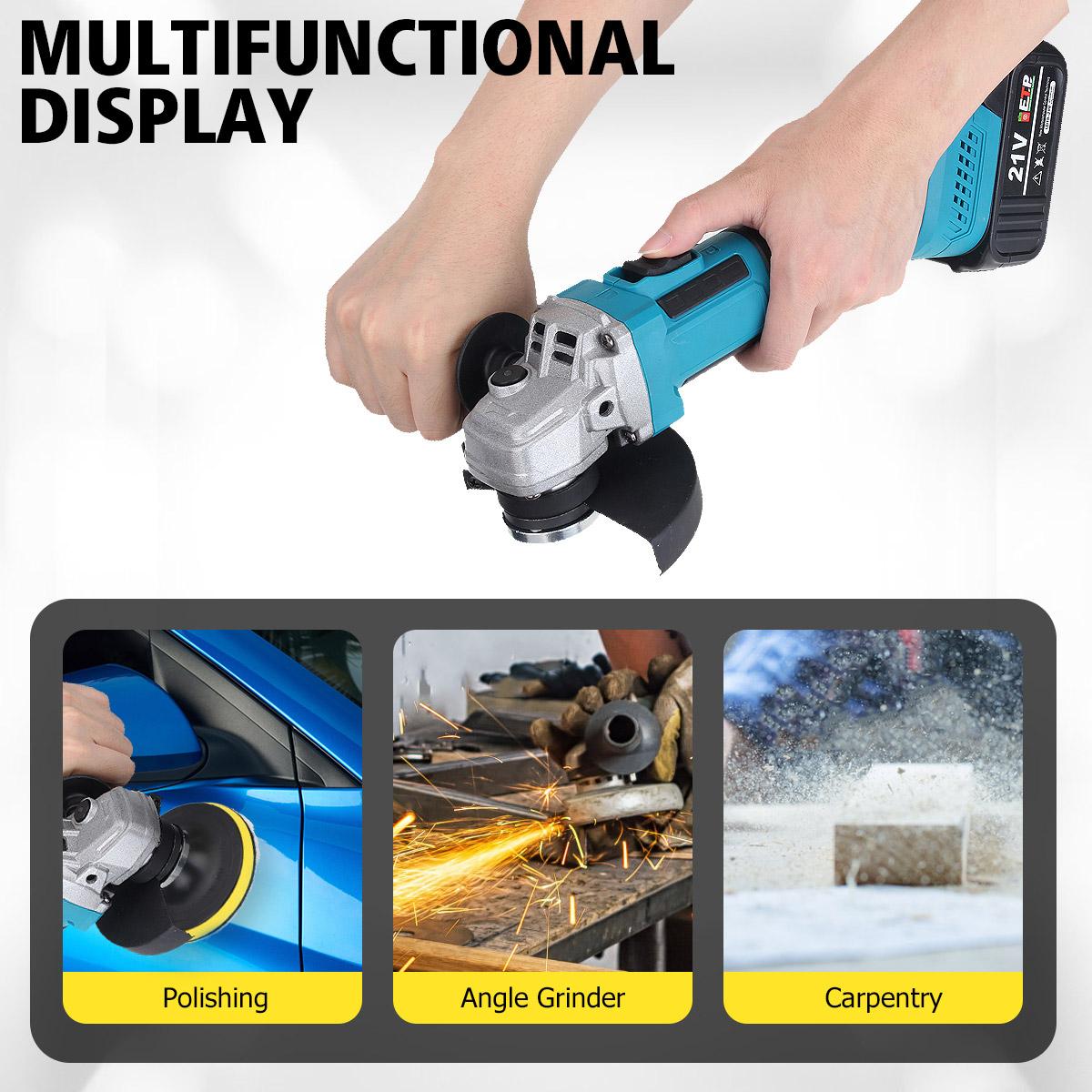 Drllpro 800w 21v 5 Inch 10000rpm 6000mah Lithium Battery Electric Polisher For Car Polishing Clean The Sink And Tub Sand the Wood