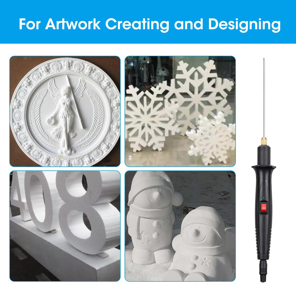 Electric Foam Cutter 3 in 1 Foam Cutter Electric Cutting Machine Pen Tools Kit 18W Styrofoam Cutting Pen with Electronic Voltage Transformer Adaptor