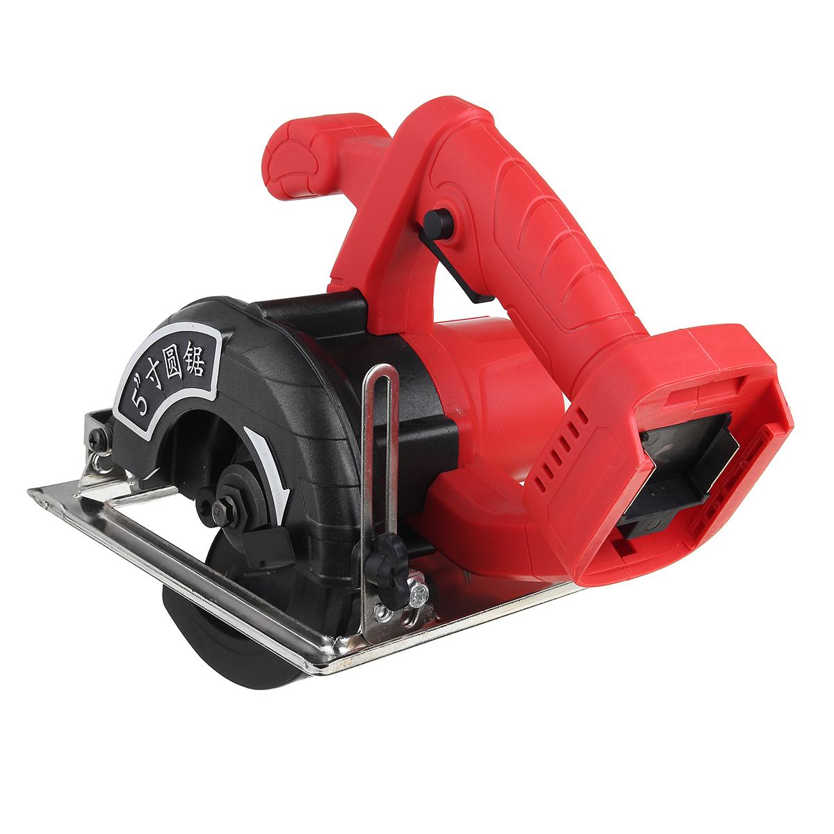 125mm 10800RPM Multifunction Circular Saw Scale Bevel Cutting Power Tools For 18V Battery