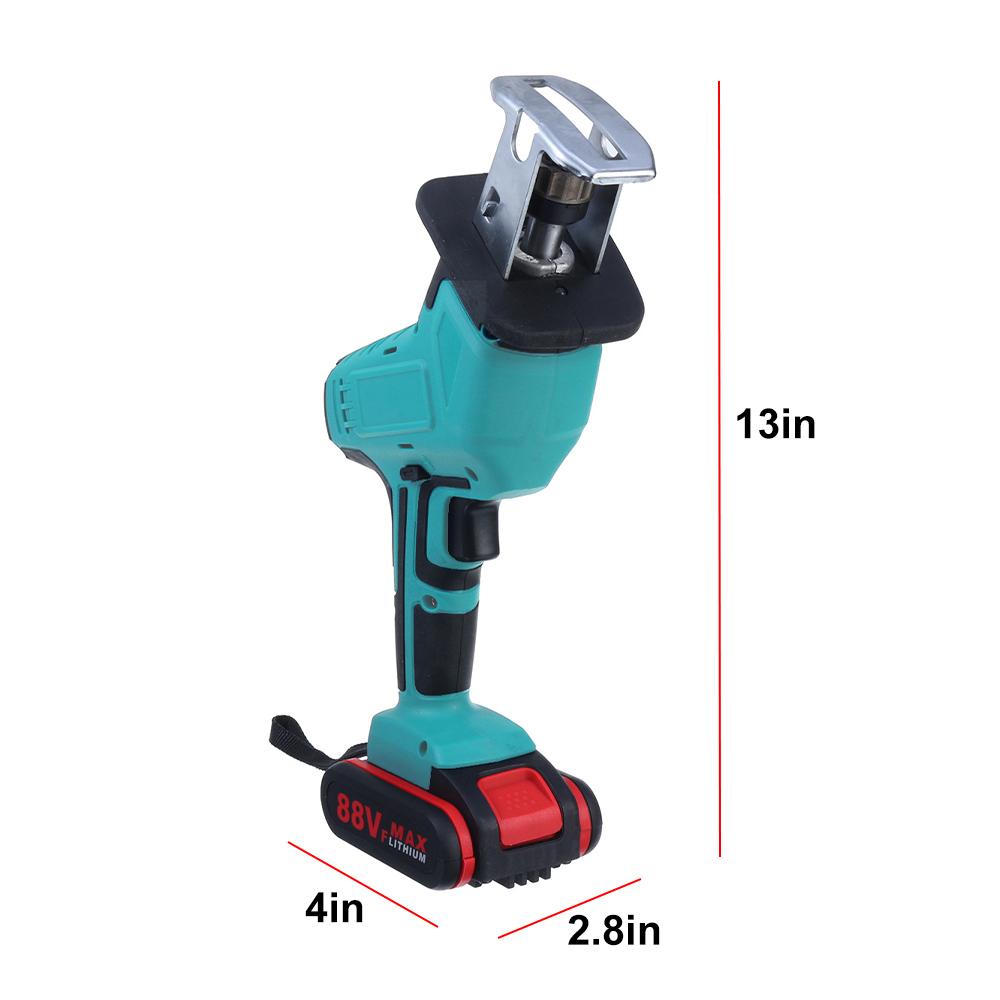 21V 7500mAh Electric Reciprocating Saw Ki tCordless Saw Cutting Blades+2 Battery