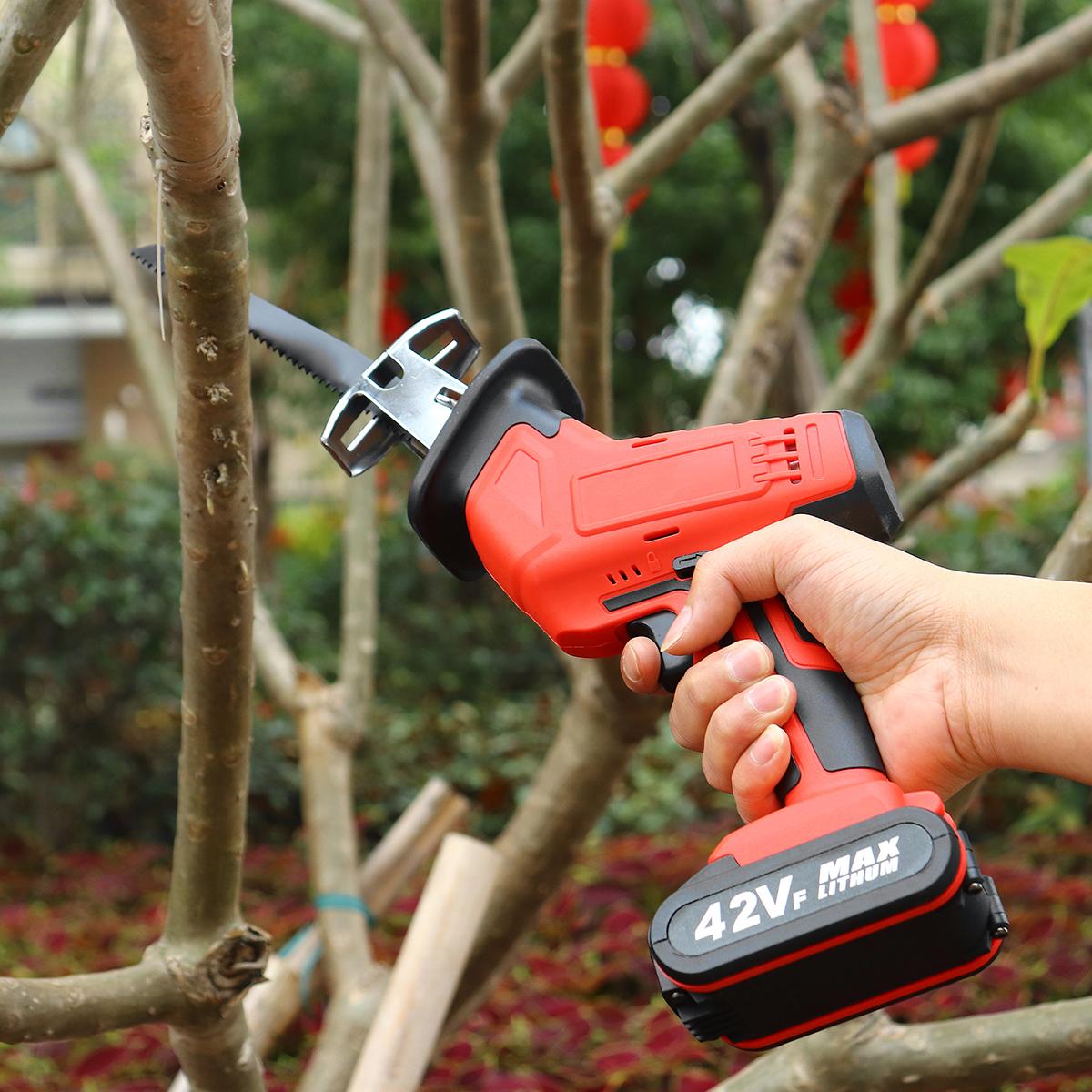 42VF 13000mAh Cordless Reciprocating Saw Electric Saws Portable Woodworking Power Tools