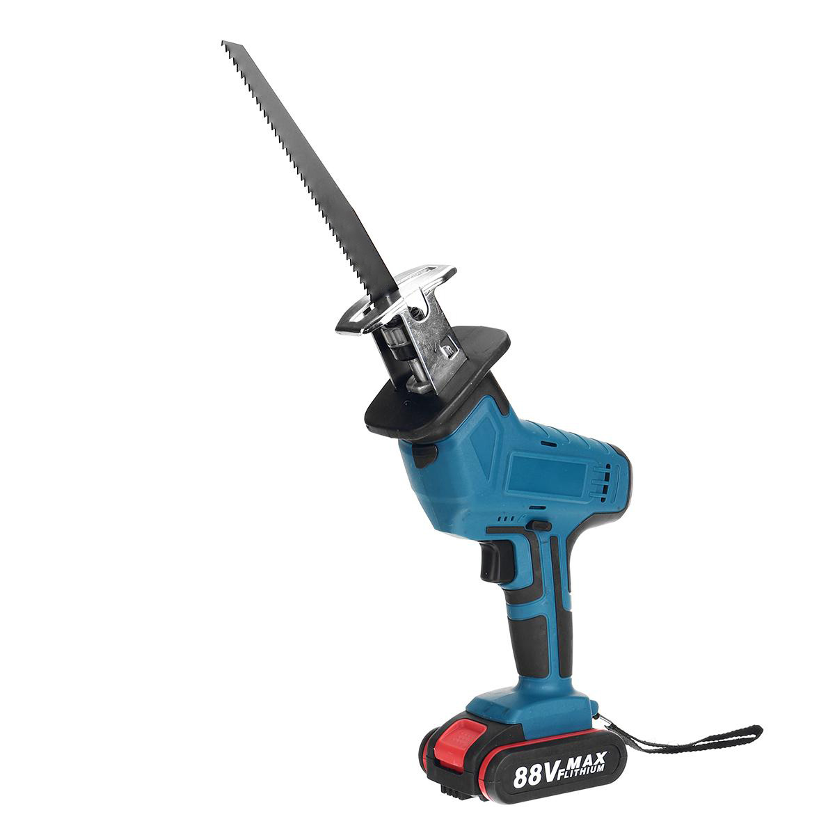 Cordless Reciprocating Saw With 4 Blades & Battery Rechargeable Electric Saw for Sawing Branches Metal PVC Wood
