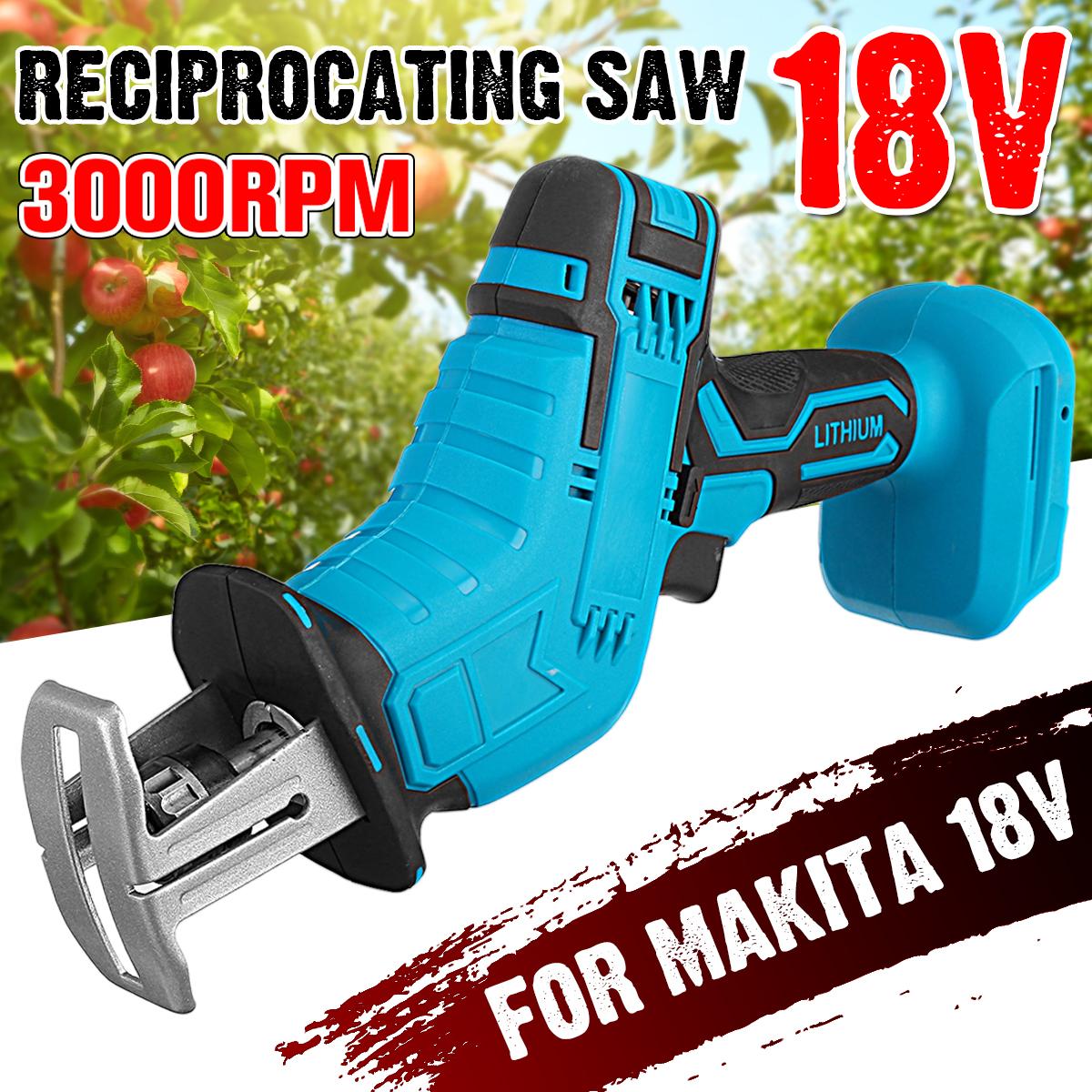 Socoje 10mm Cordless Reciprocating Saw 3000rpm Saw Replacement Variable Speed For 18V Battery