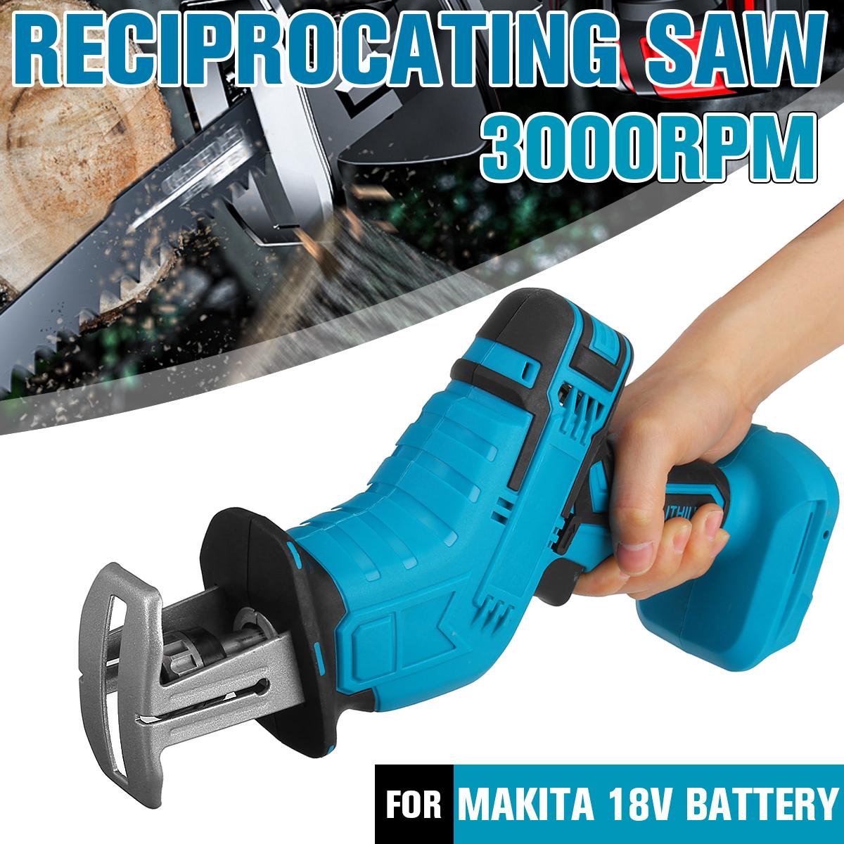 Socoje 10mm Cordless Reciprocating Saw 3000rpm Saw Replacement Variable Speed For 18V Battery