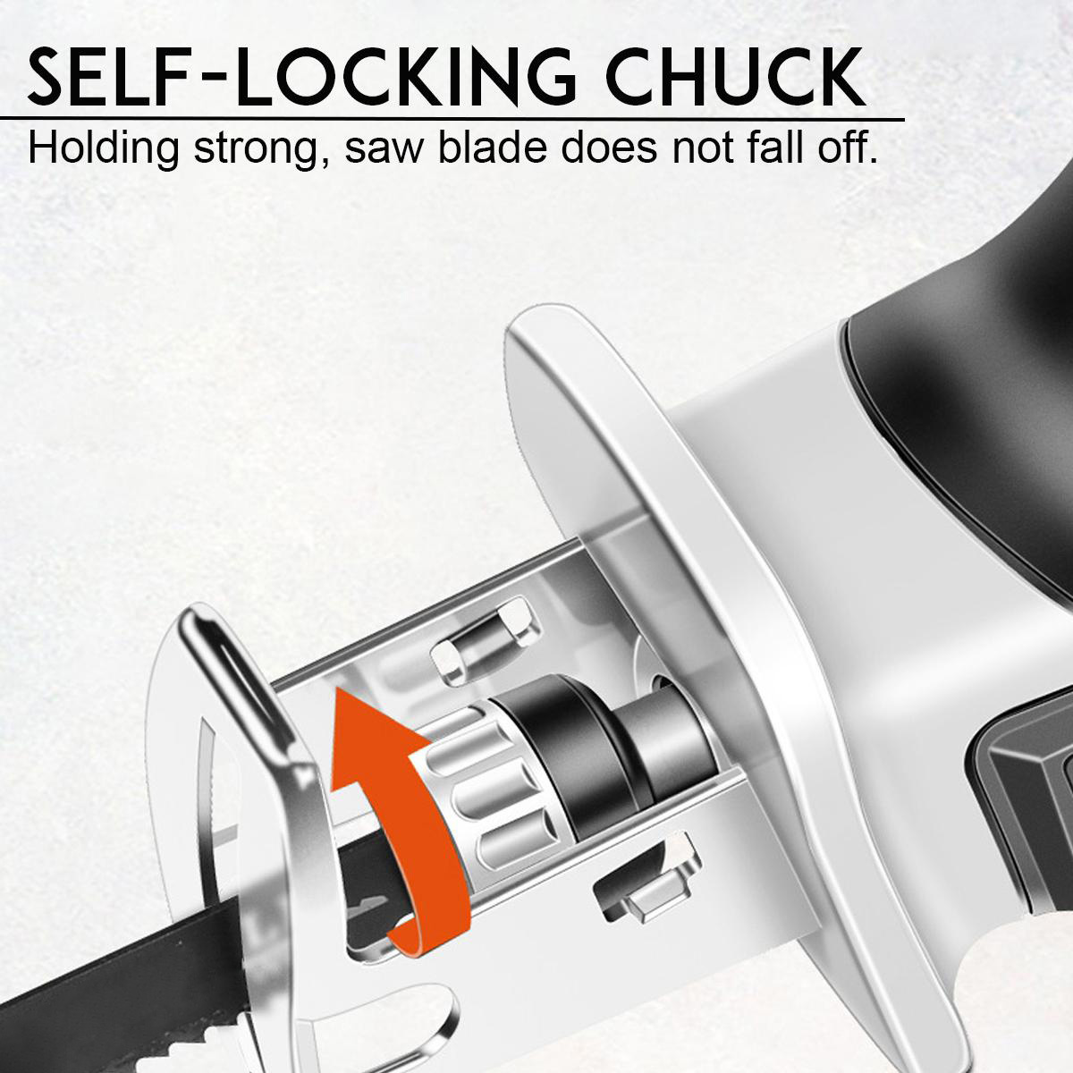 Socoje 18V Cordless Reciprocating Saw Body With 4 Saw Blades Woodworking Pruning Saw For Makita 18V Battery