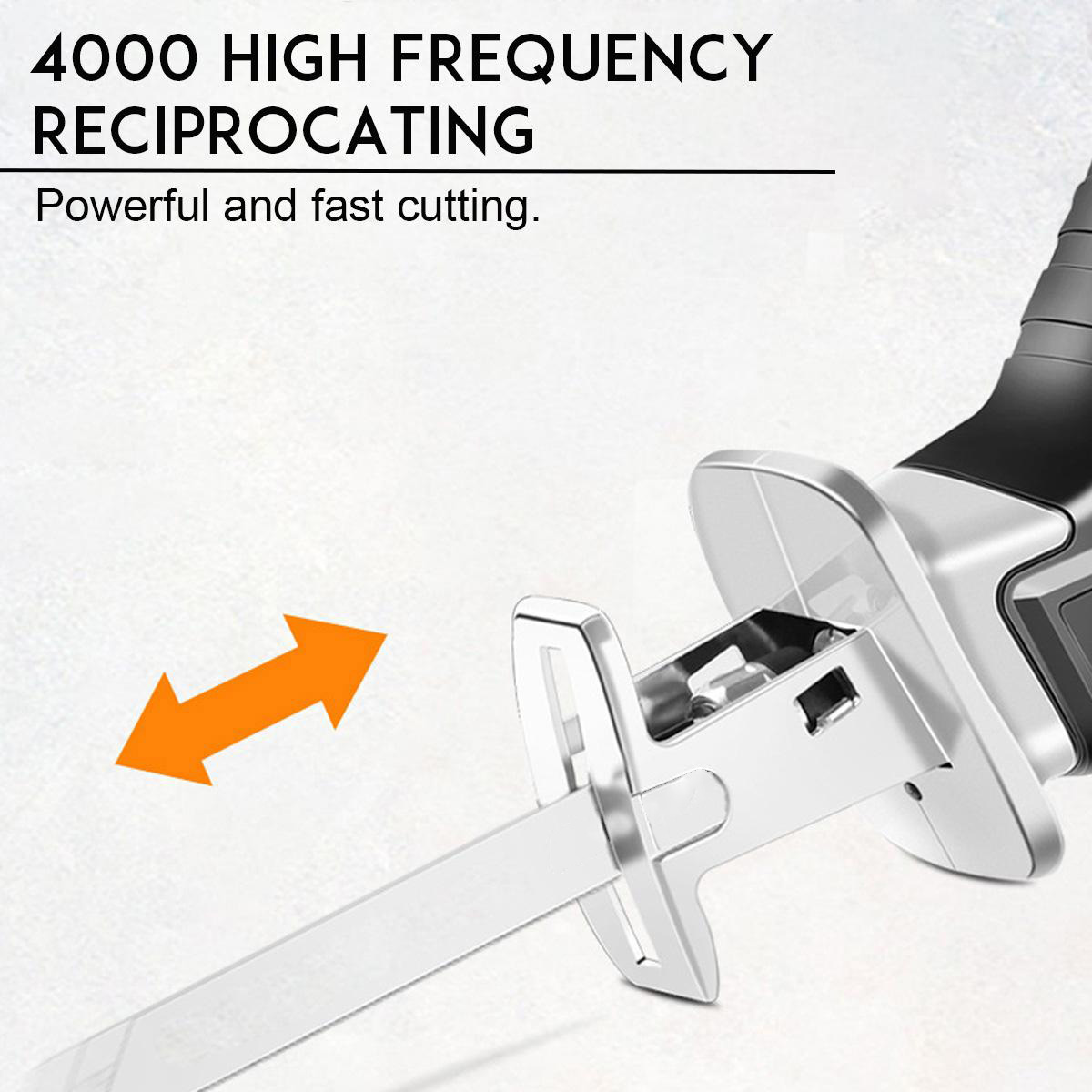 Socoje 18V Cordless Reciprocating Saw Body With 4 Saw Blades Woodworking Pruning Saw For Makita 18V Battery