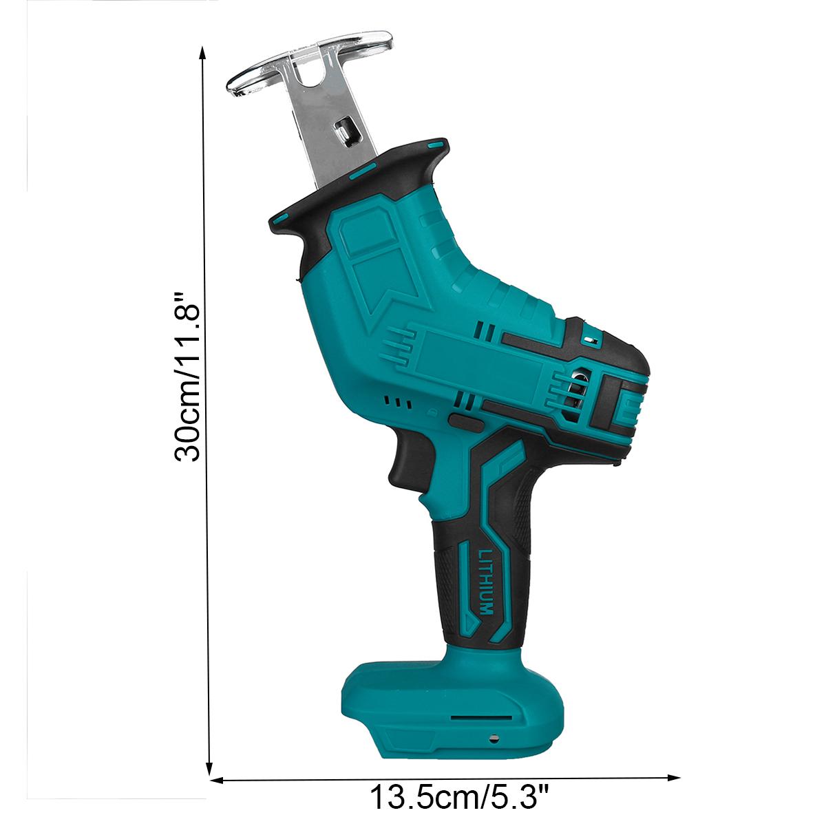 Socoje 18V Cordless Reciprocating Saw Body With 4 Saw Blades Woodworking Pruning Saw For Makita 18V Battery