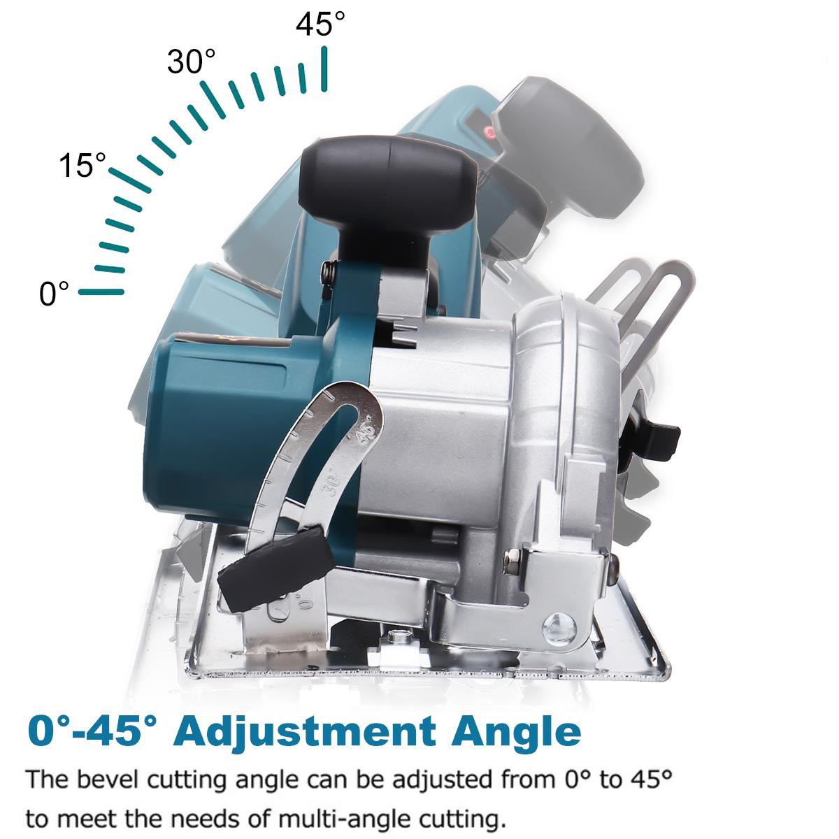 Socoje 288VF Brushless Electric Circular Saw Cordless Wood Cutting Machine For 18V Battery