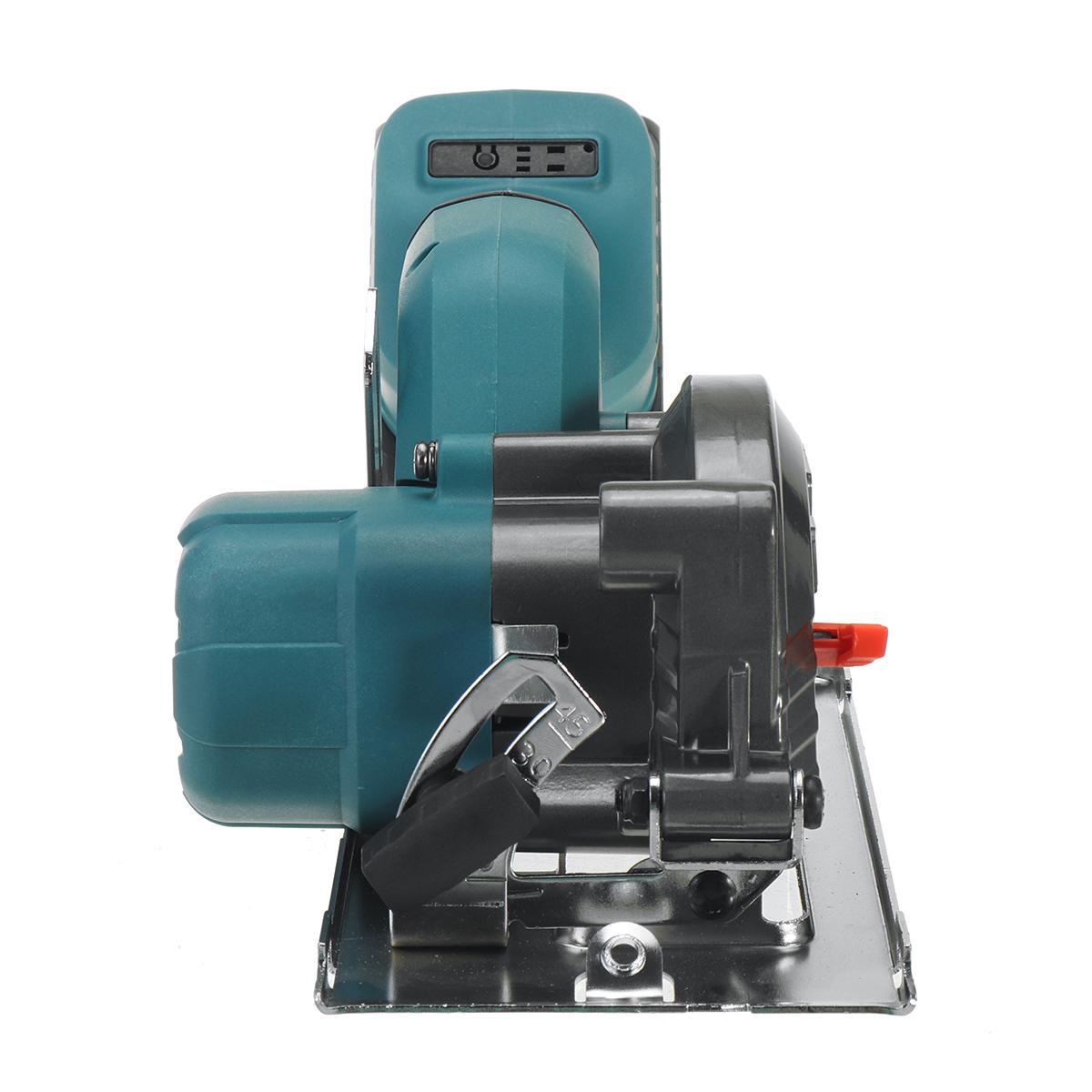 21V 3000W 5In Cordless Electric Circular Saw  Curved Cutting Adjustable Cut Off Saw with 1/2 Batteries For Woodworking