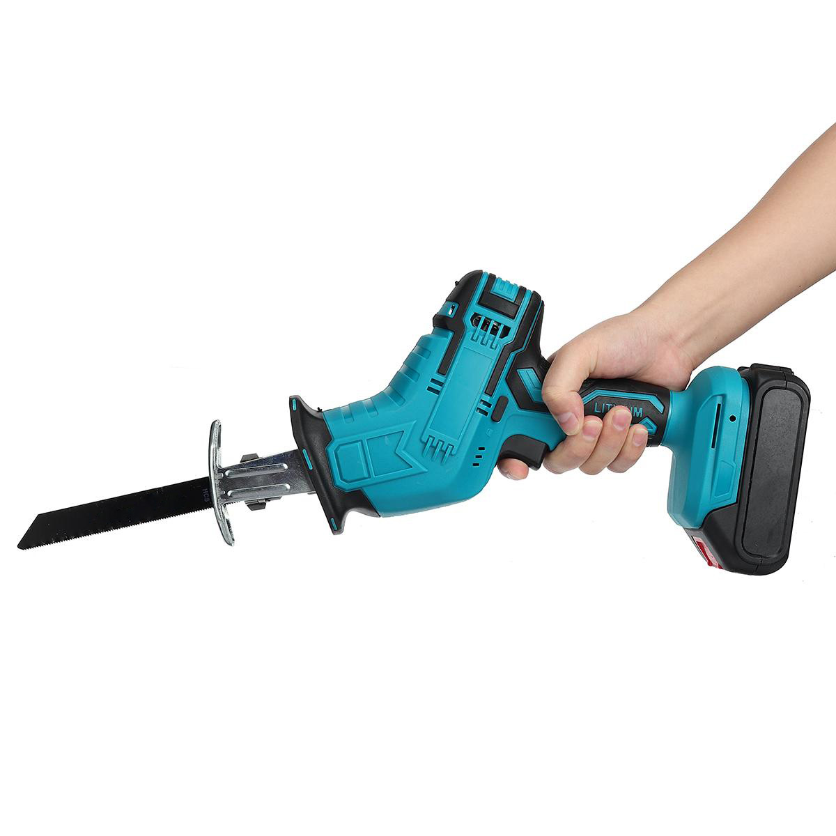 88VF Cordless Reciprocating Saw Battery Powered Electric Saw For Metal/Wood/PVC Pipe/Tree With 4 Saw Blades & Battery For Makita