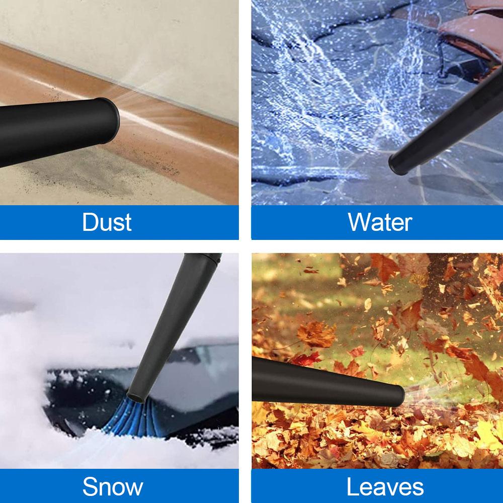 1600W Cordless Electric Air Blower Vacuum Dust Cleaner Leaf Blower Blowing & Suction Tool W/ 1/2 Battery