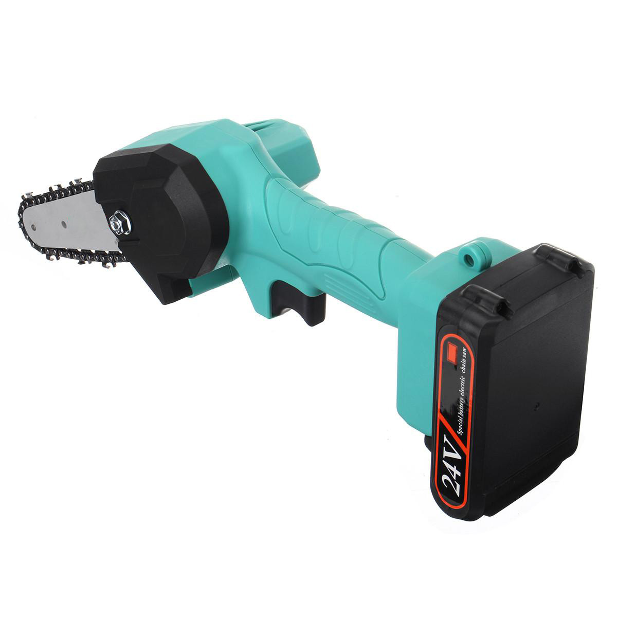 21V Rechargeable Portable Electric Saws Household Woodworking Chainsaw Garden Mini Electric Chain Saw with Battery