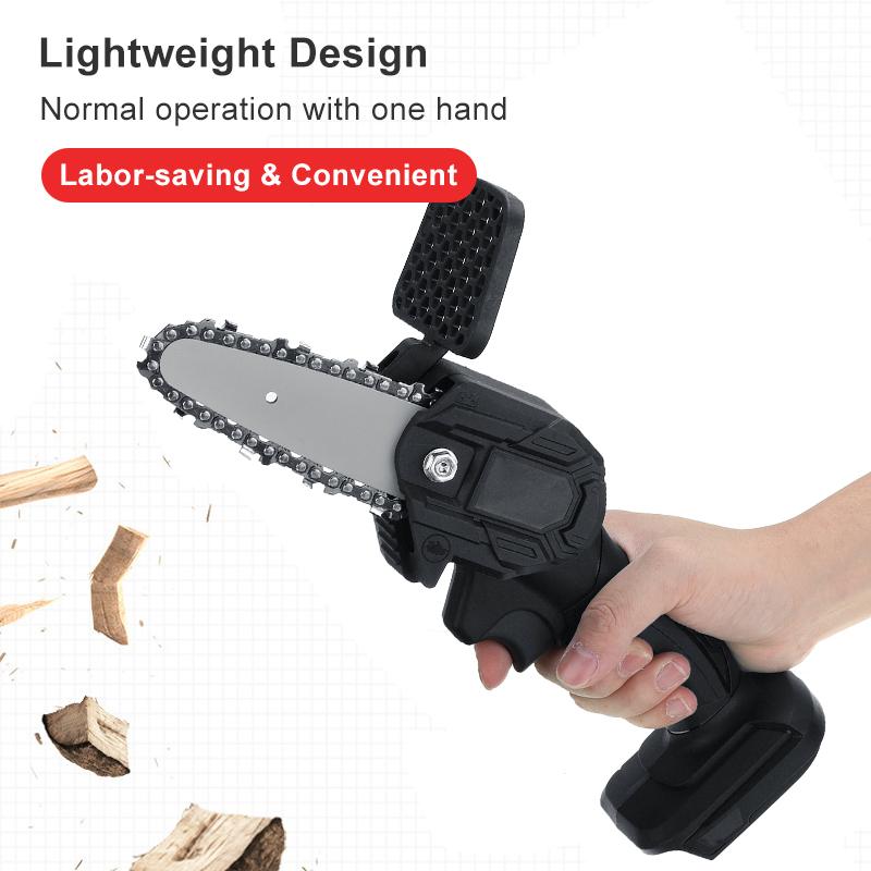 4 Inch 800W Electric Chain Saw Handheld Logging Saws For Makita18V-21V Battery