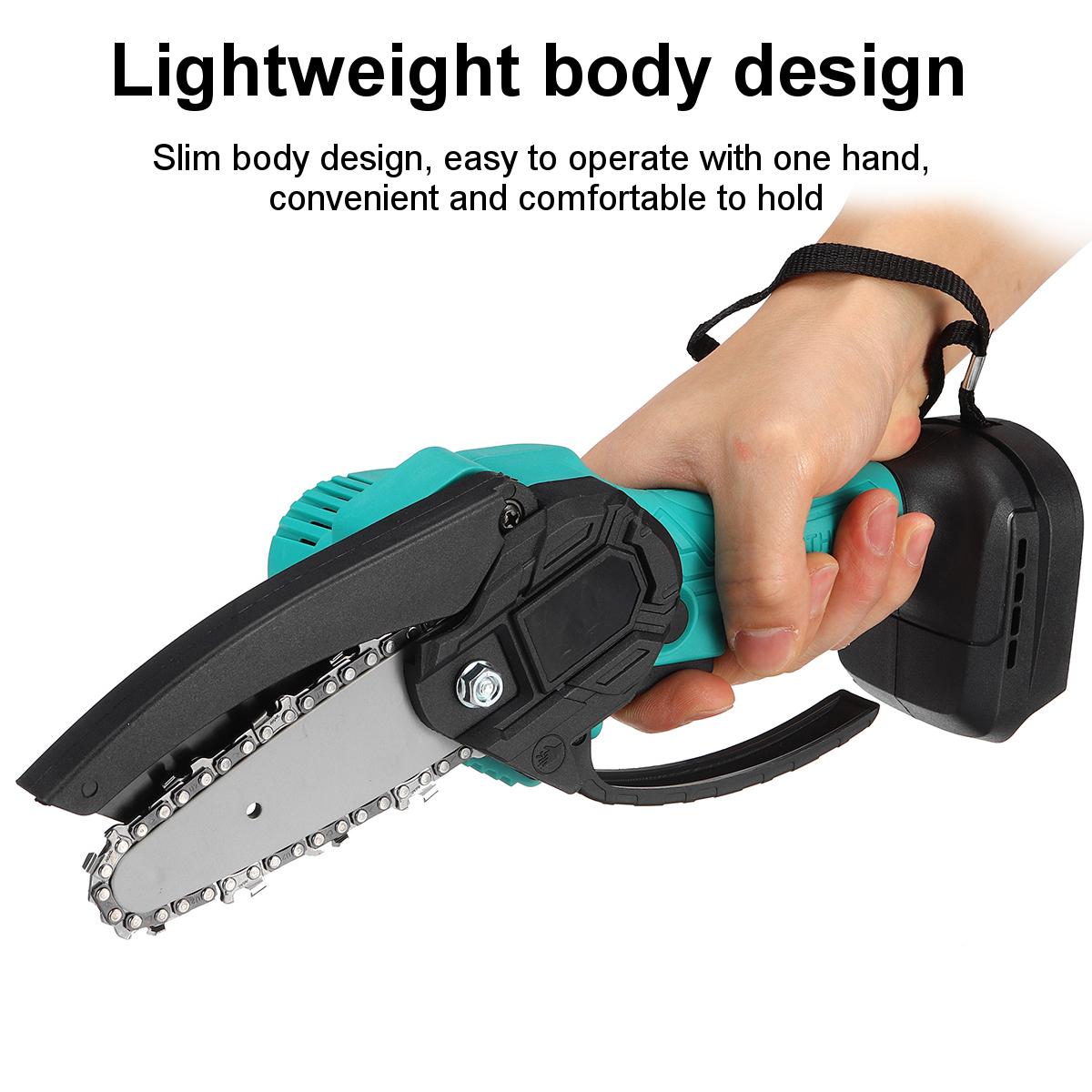 4 Inch Electric Chain Saw Cordless Chainsaw Multi-function Woodworking Wood Cutter For Makita 18V Battery