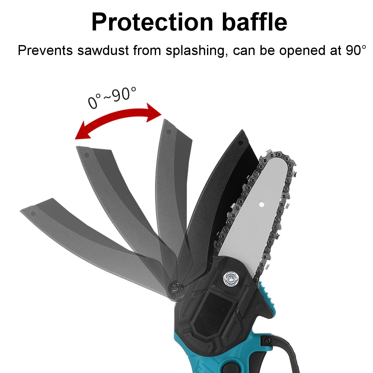 4 Inch Electric Chain Saw Cordless Chainsaw Multi-function Woodworking Wood Cutter For Makita 18V Battery
