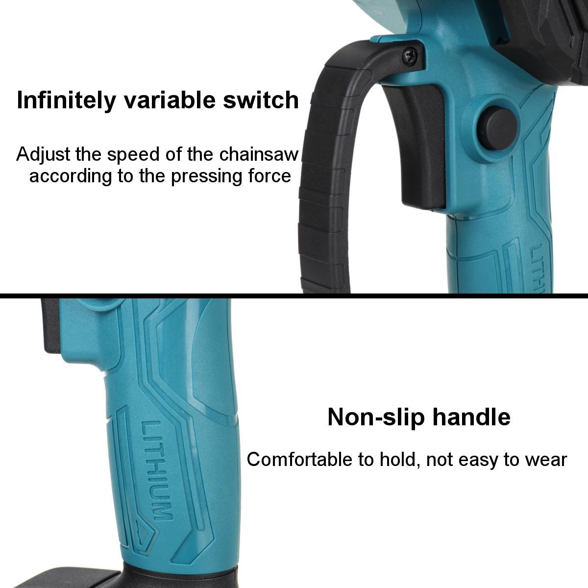 4 Inch Electric Chain Saw Cordless Chainsaw Multi-function Woodworking Wood Cutter For Makita 18V Battery