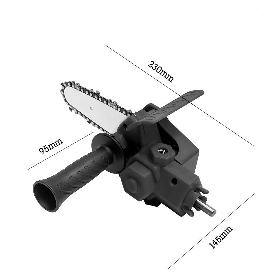 4 Inch Portable Conversion Head Kits Electric Drill to Electric Chain Saw Adapter Attachment Woodworking Pruning Tools for Garden