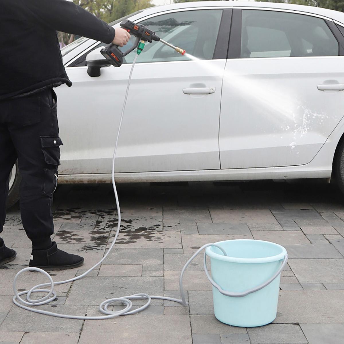 40V Electric Cordless Pressure Cleaner Washer Guns Water Hose Cleaning With Battery