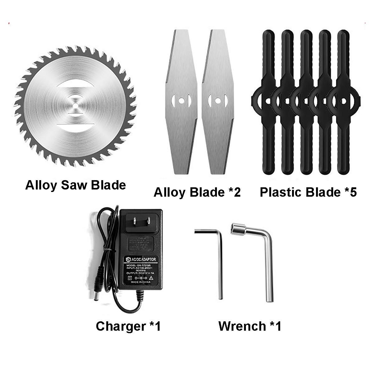 48VF 3900Mah Rechargeable Wireless Electric Grass Trimmer Kit Garden Lawnmower with 1/2pc Battery