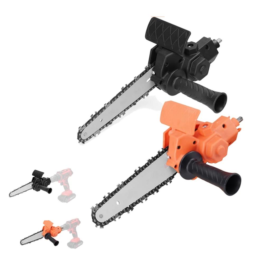 6 Inch Portable Electric Chainsaw Conversion Head Kits Electric Drill to Electric Chain Saw Adapter Portable Pruning Saw