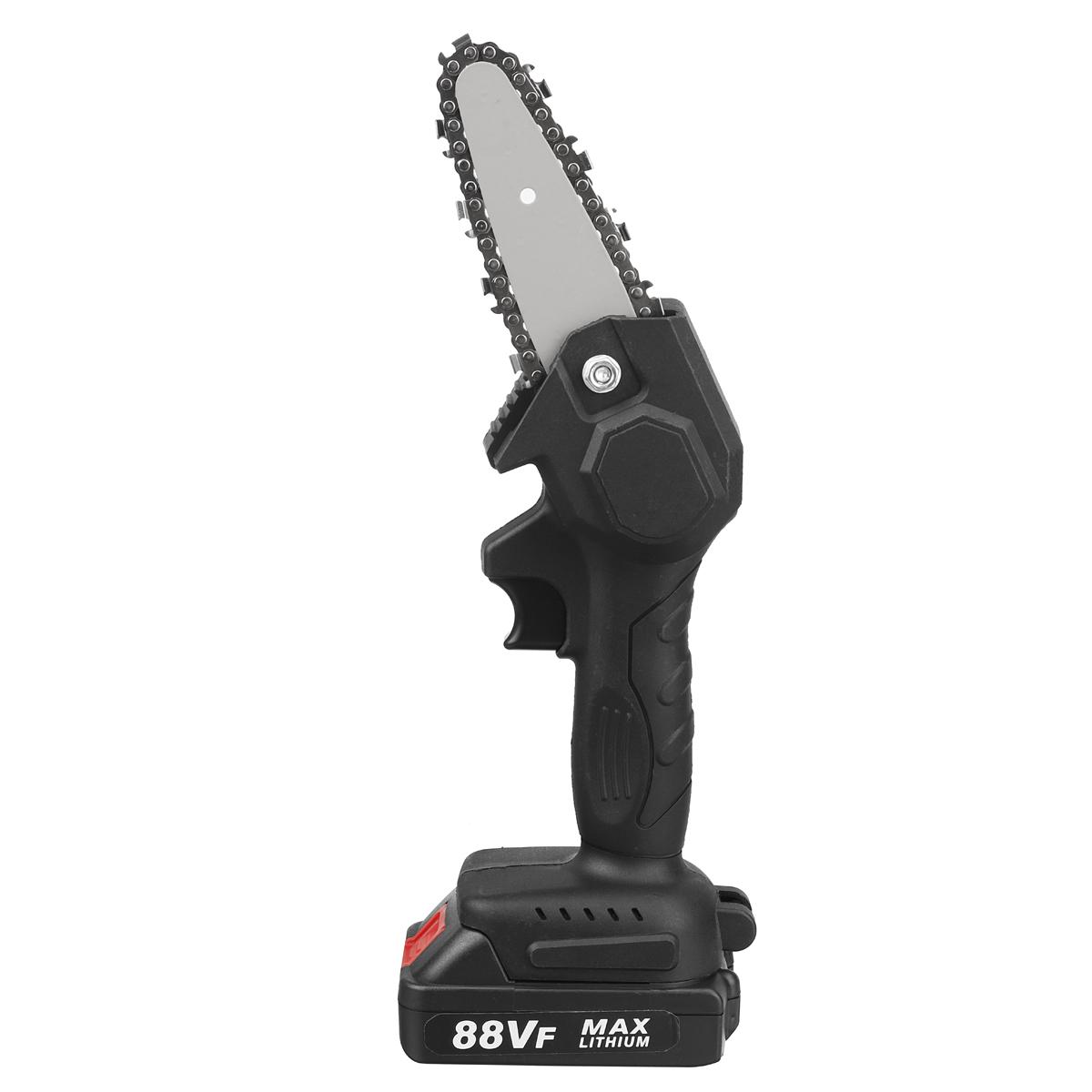 88VF 4 Inch Electric Chain Saw 800W One-Hand Chainsaw Rechargeable Logging Saws W/ 1 or 2 Battery