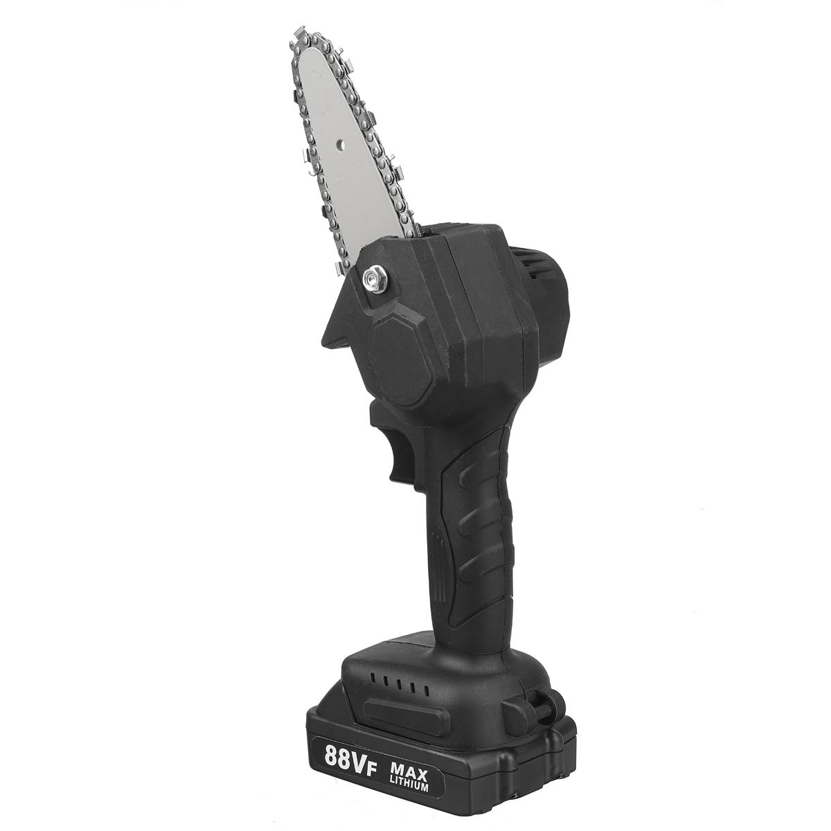 88VF 4 Inch Electric Chain Saw 800W One-Hand Chainsaw Rechargeable Logging Saws W/ 1 or 2 Battery