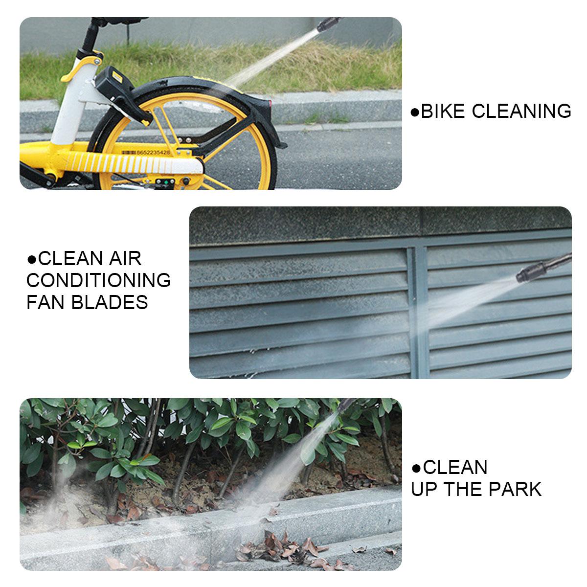 88VF Cordless High Pressure Washer Car Washing Spray Guns Water Cleaner W/ 1/2 Battery For MAKITA