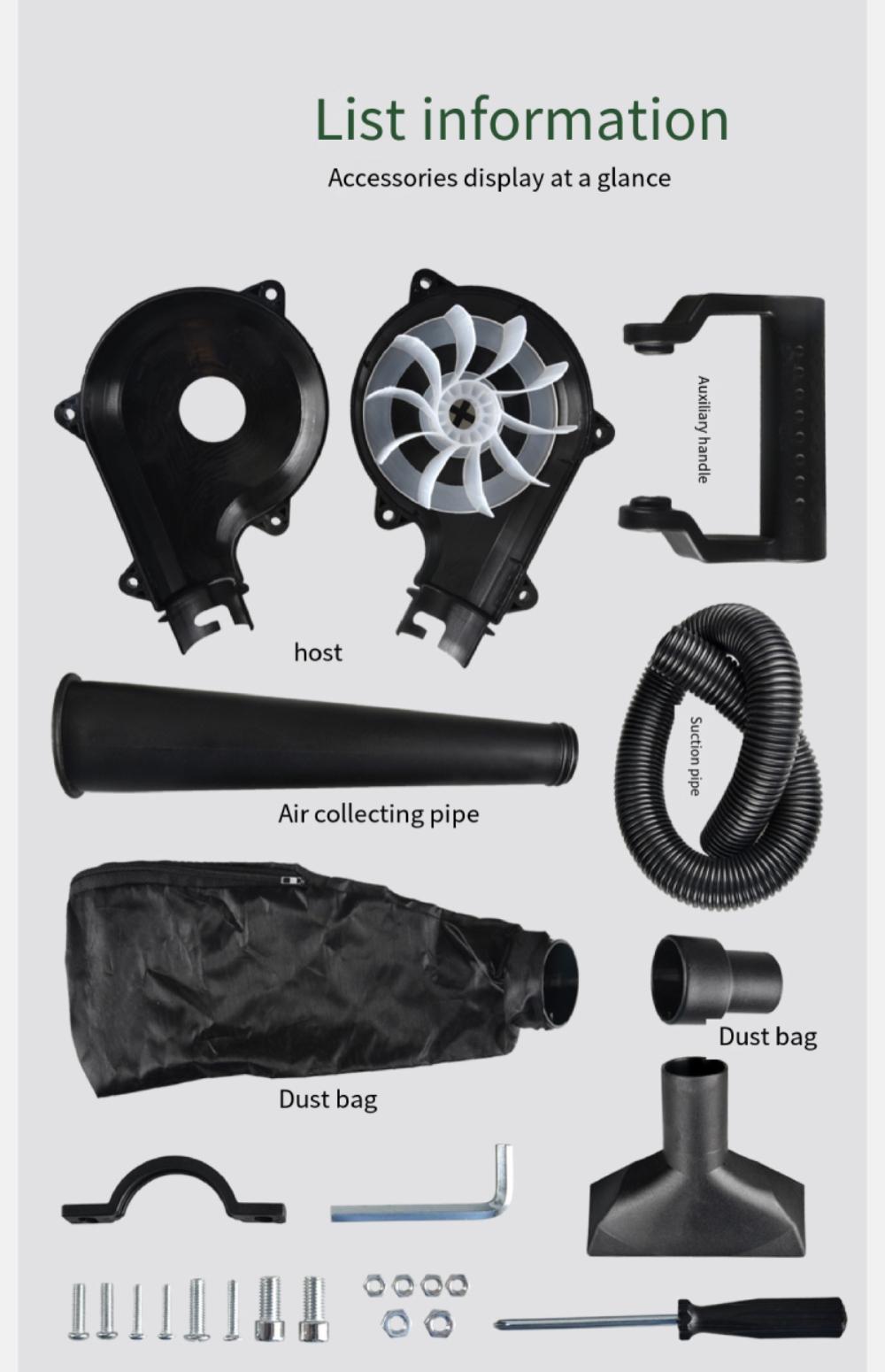 Angle Grinder Variable Blower Variable Vacuum Cleaner Converter Purging and Suction Multi-purpose Electric Tool Accessories