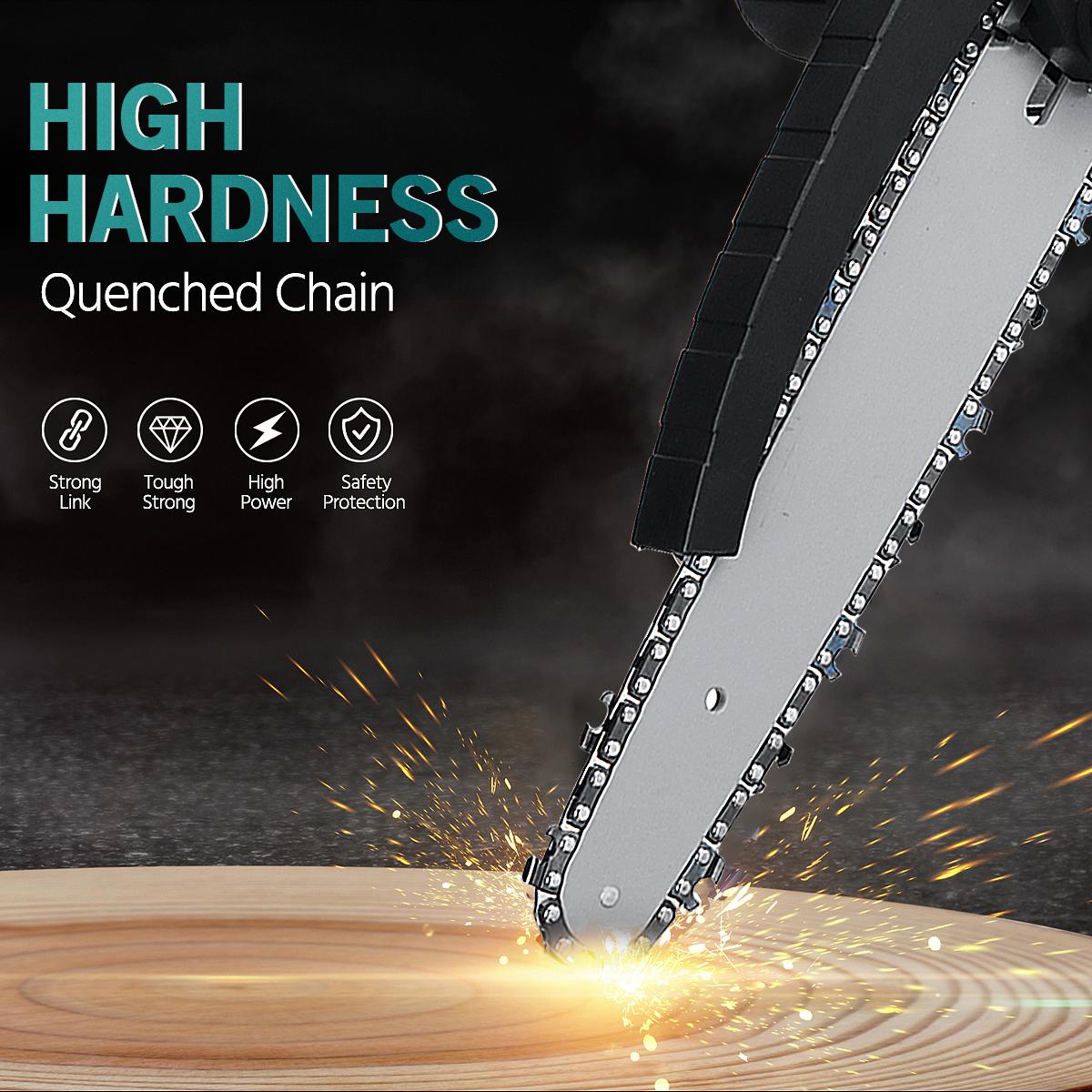 Socoje 88VF 8 Inch Brushless Portable Electric Saw Pruning Chain Saw Rechargeable Woodworking Power Tools Wood Cutter W/ 1/2 Battery EU/US Plug