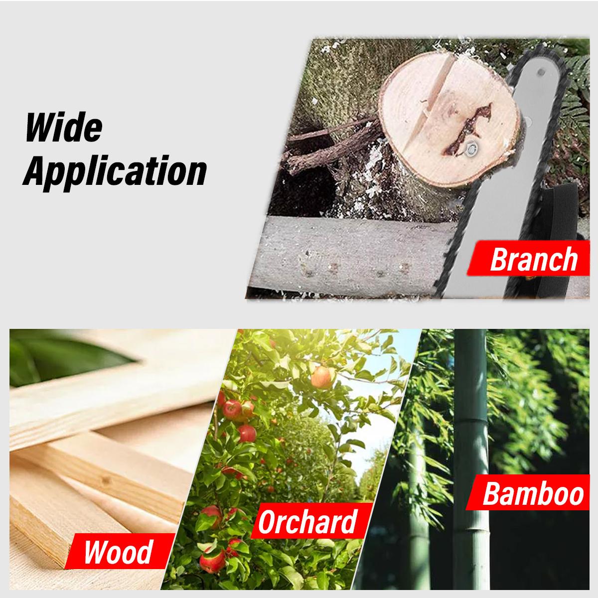 88VF 8 Inch Portable Electric Saw Pruning Chain Saws 3000W 5M/S Rechargeable Woodworking Power Tools Wood Cutter W/ None/1/2 Battery